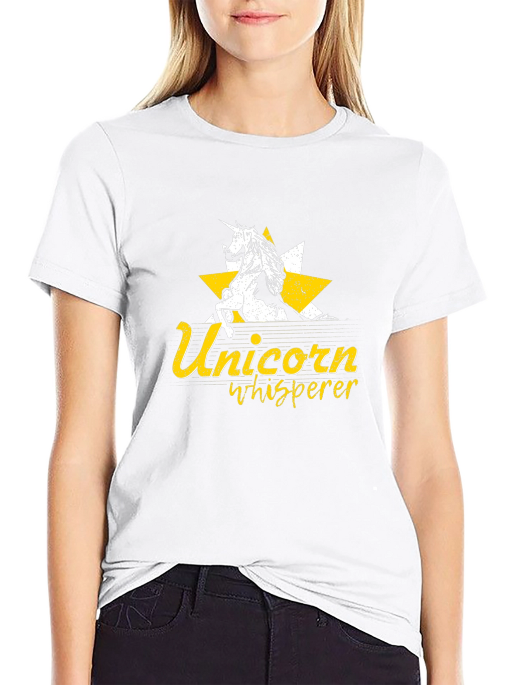 Unicorn Whisperer Black Graphic Tee