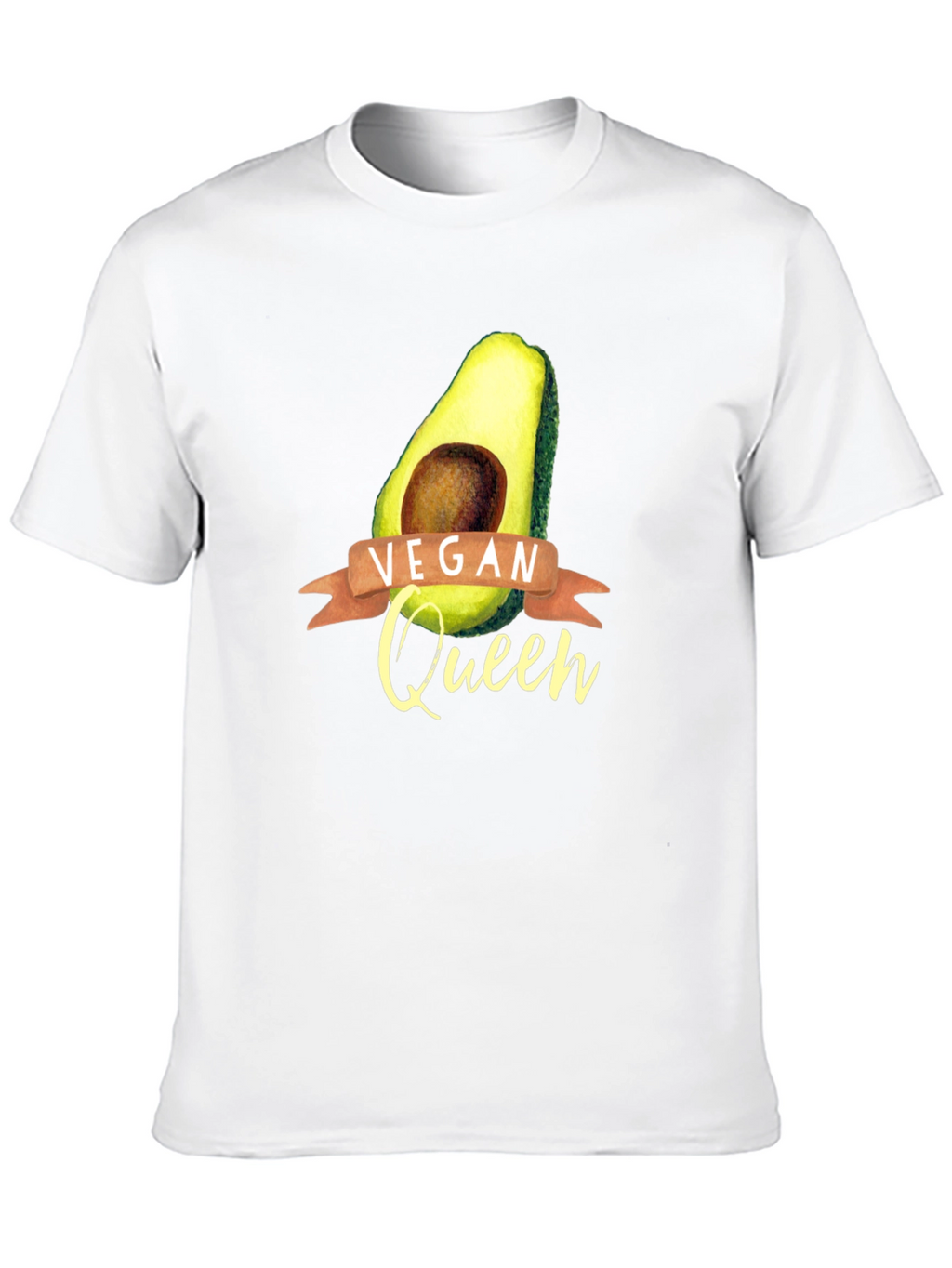 Vegan Queen Avocado Graphic T-Shirt
