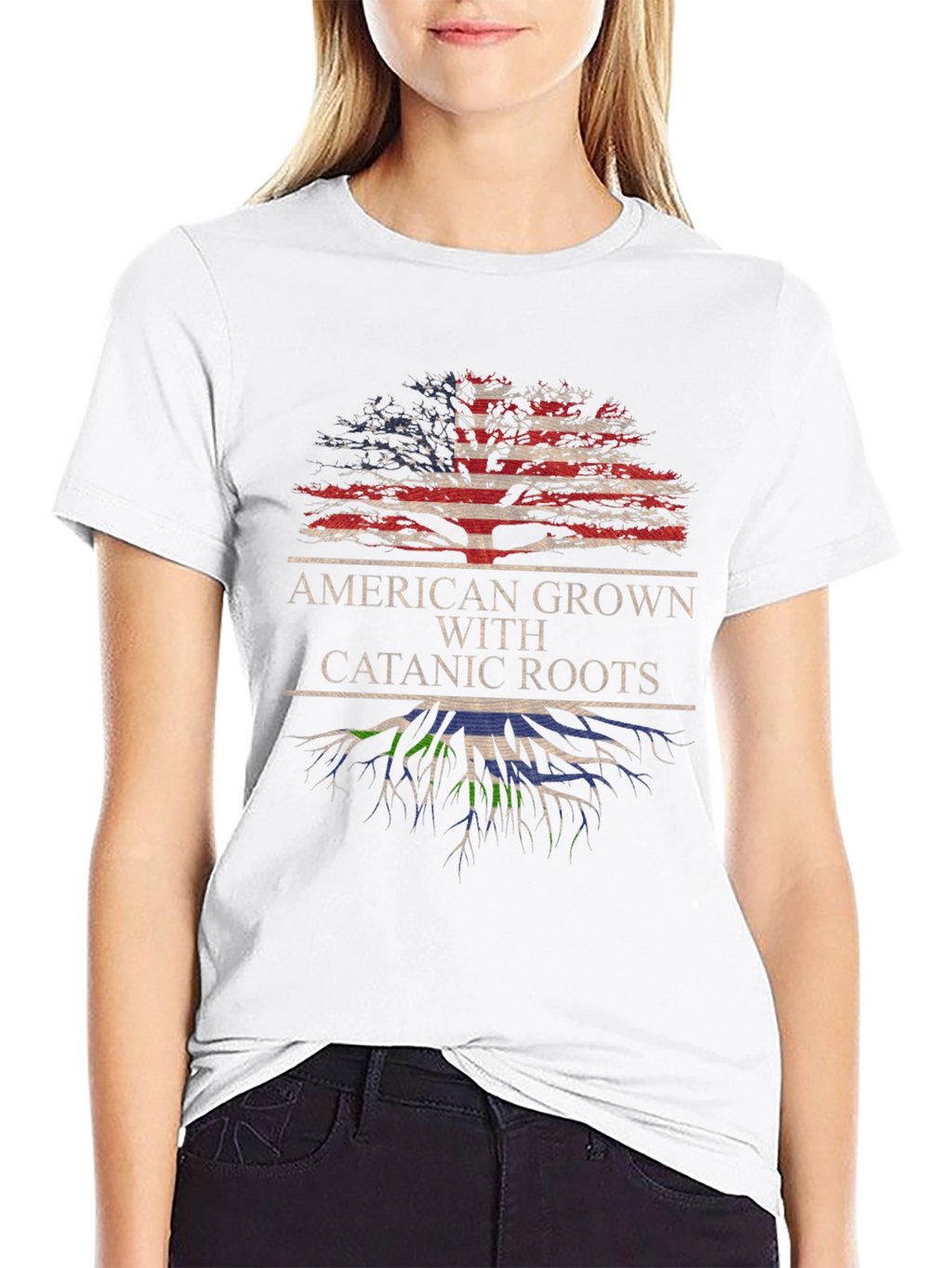 American Grown with Catanic Roots T-Shirt