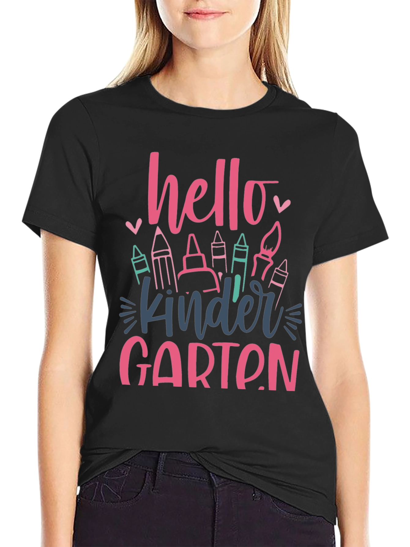 Hello Kindergarten Graphic Tee - Back to School