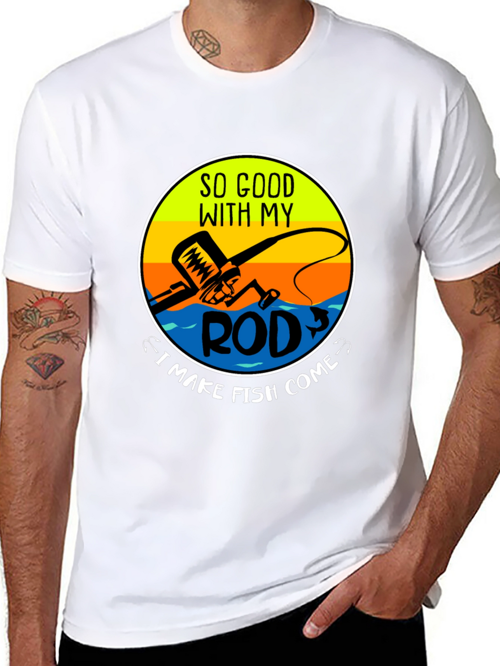 Funny Fishing T-Shirt - So Good With My Rod