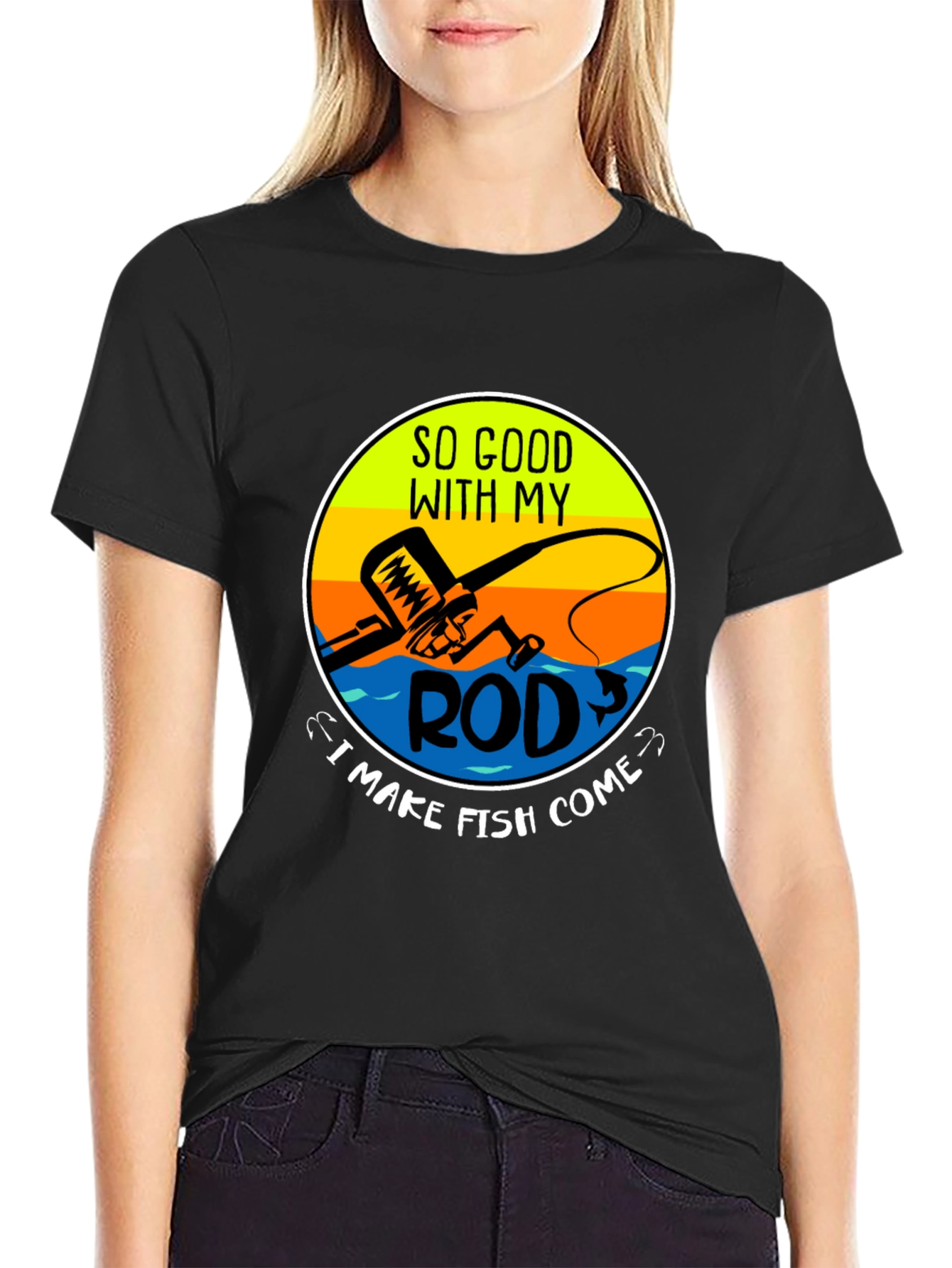 Funny Fishing T-Shirt - So Good With My Rod