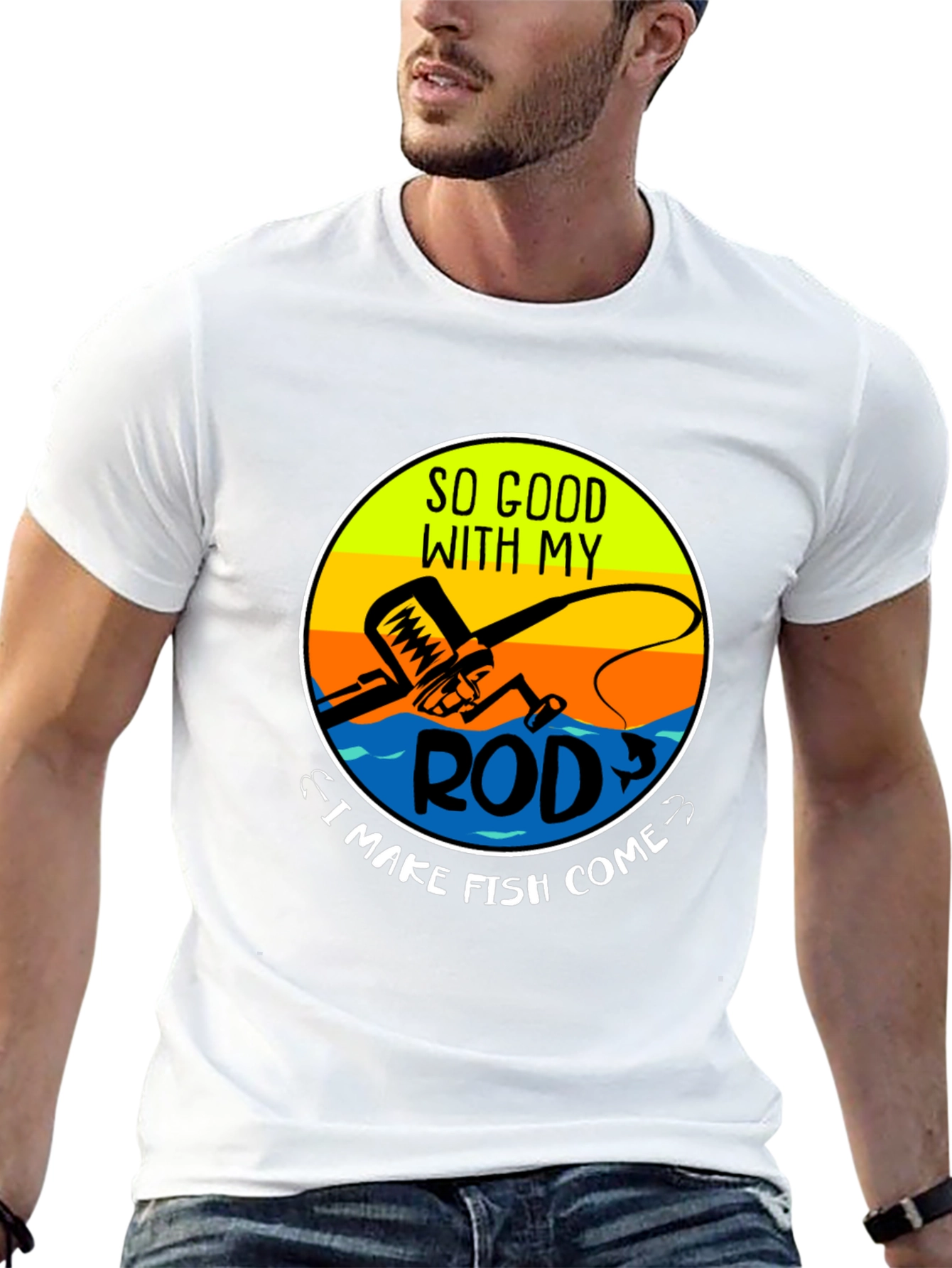 Funny Fishing T-Shirt - So Good With My Rod