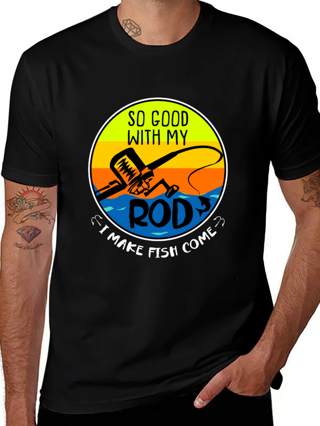 Funny Fishing T-Shirt - So Good With My Rod