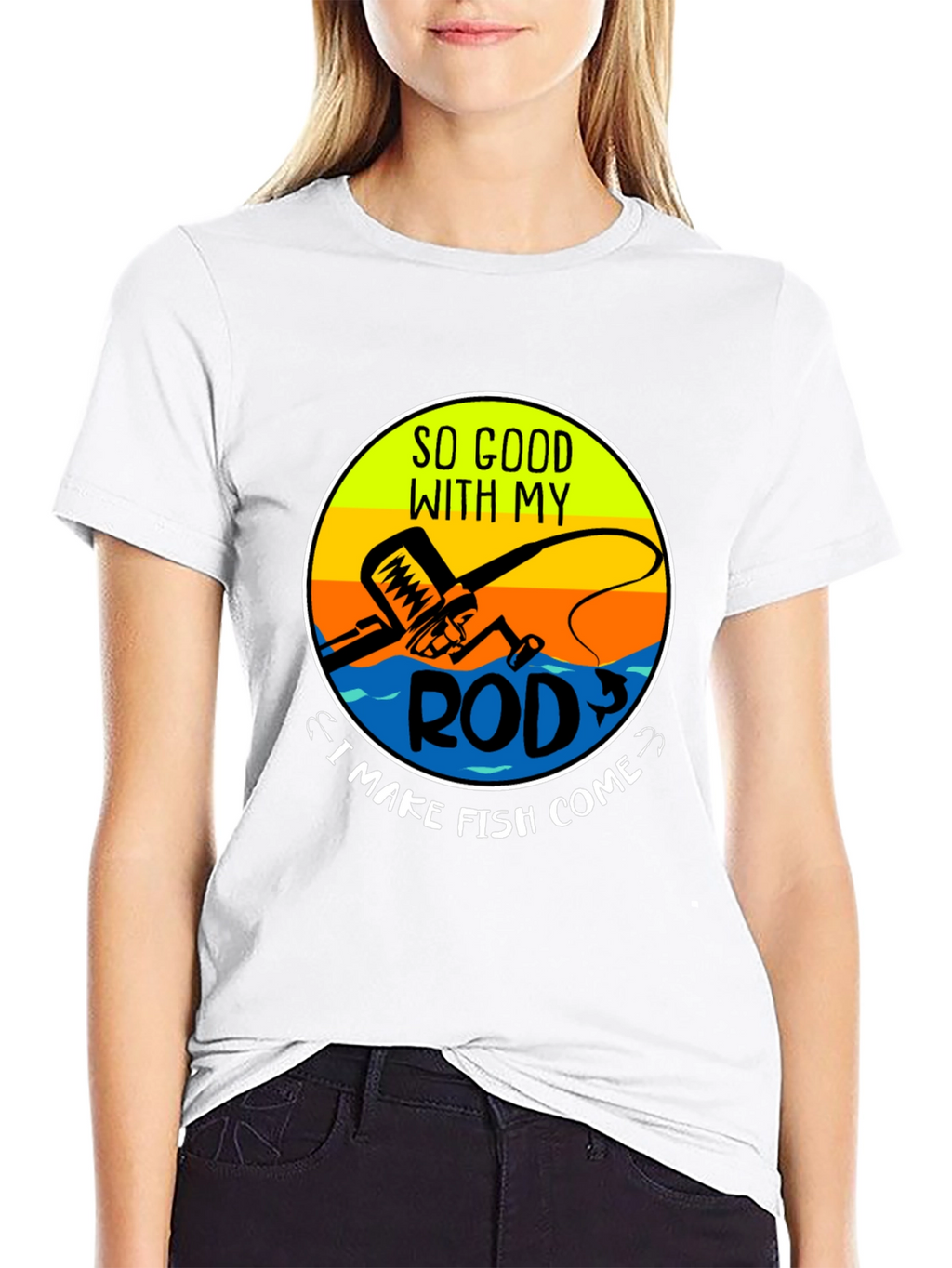Funny Fishing T-Shirt - So Good With My Rod