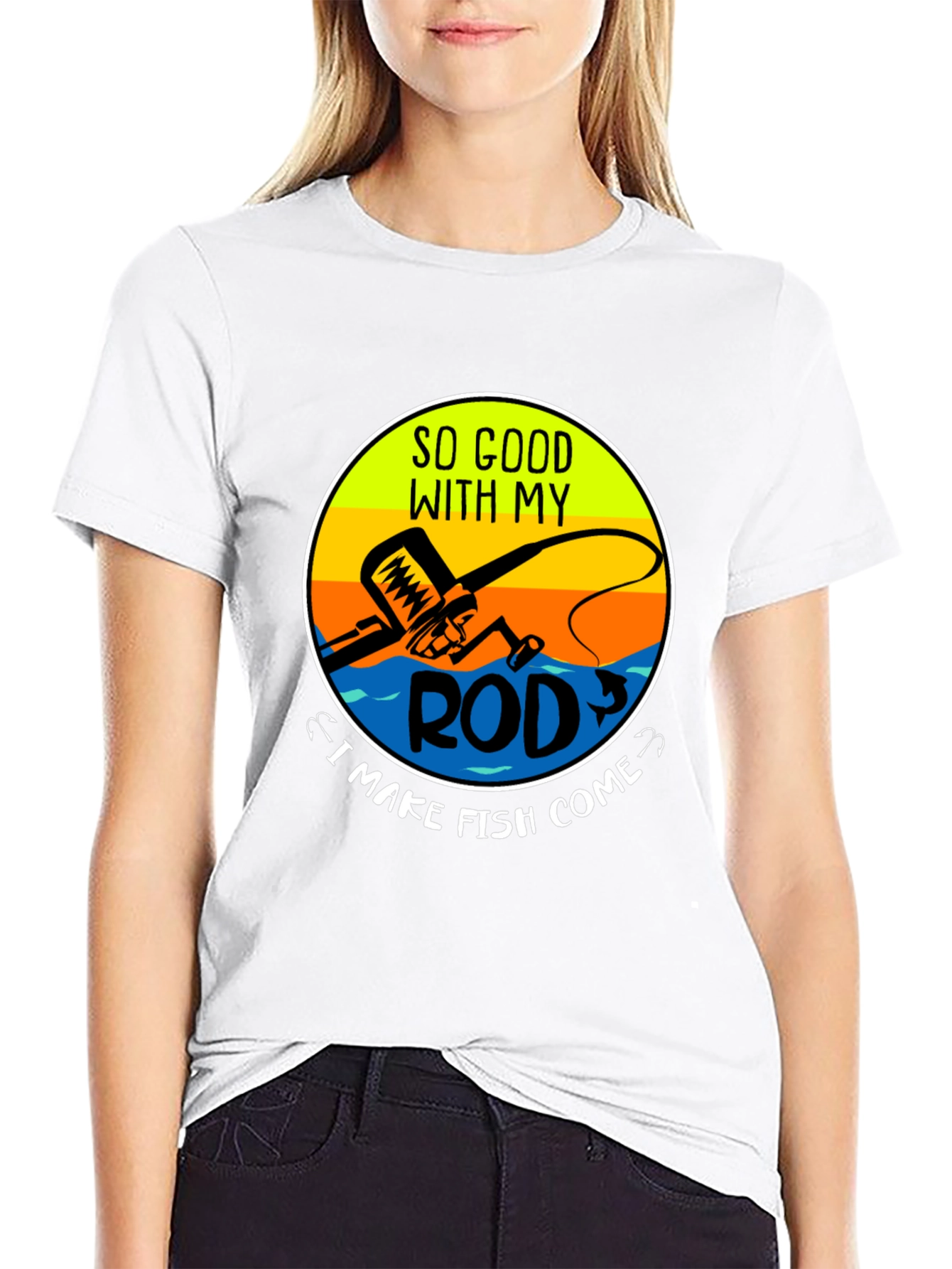 Funny Fishing T-Shirt - So Good With My Rod