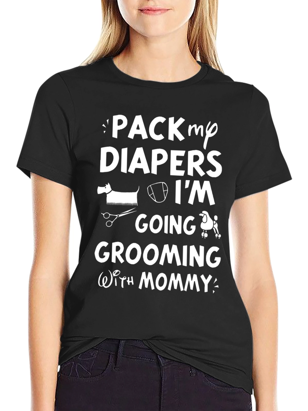 Pack My Diapers Dog Grooming T-Shirt