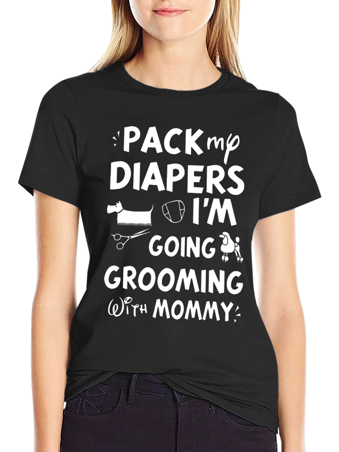 Pack My Diapers Dog Grooming T-Shirt
