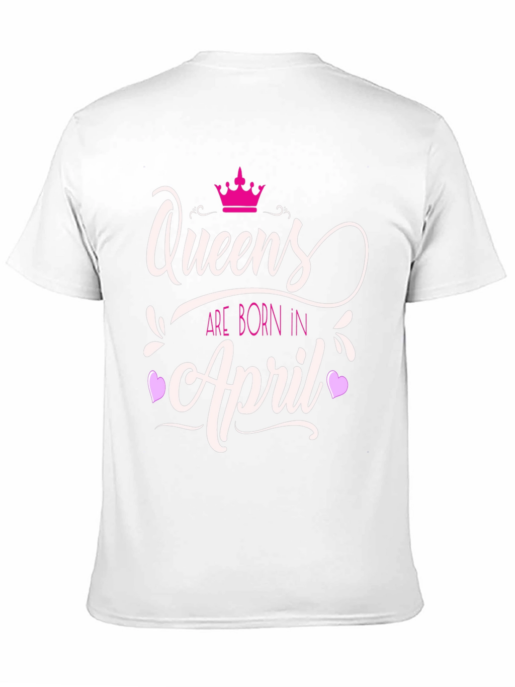 Queens Born in April Graphic Tee - Black