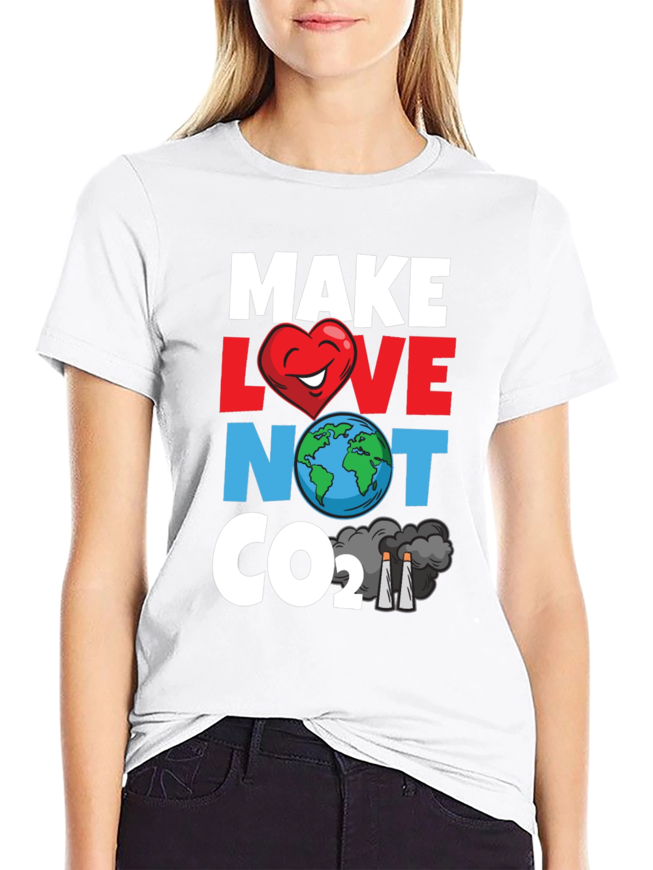 Eco-Friendly Tee: Make Love Not CO2