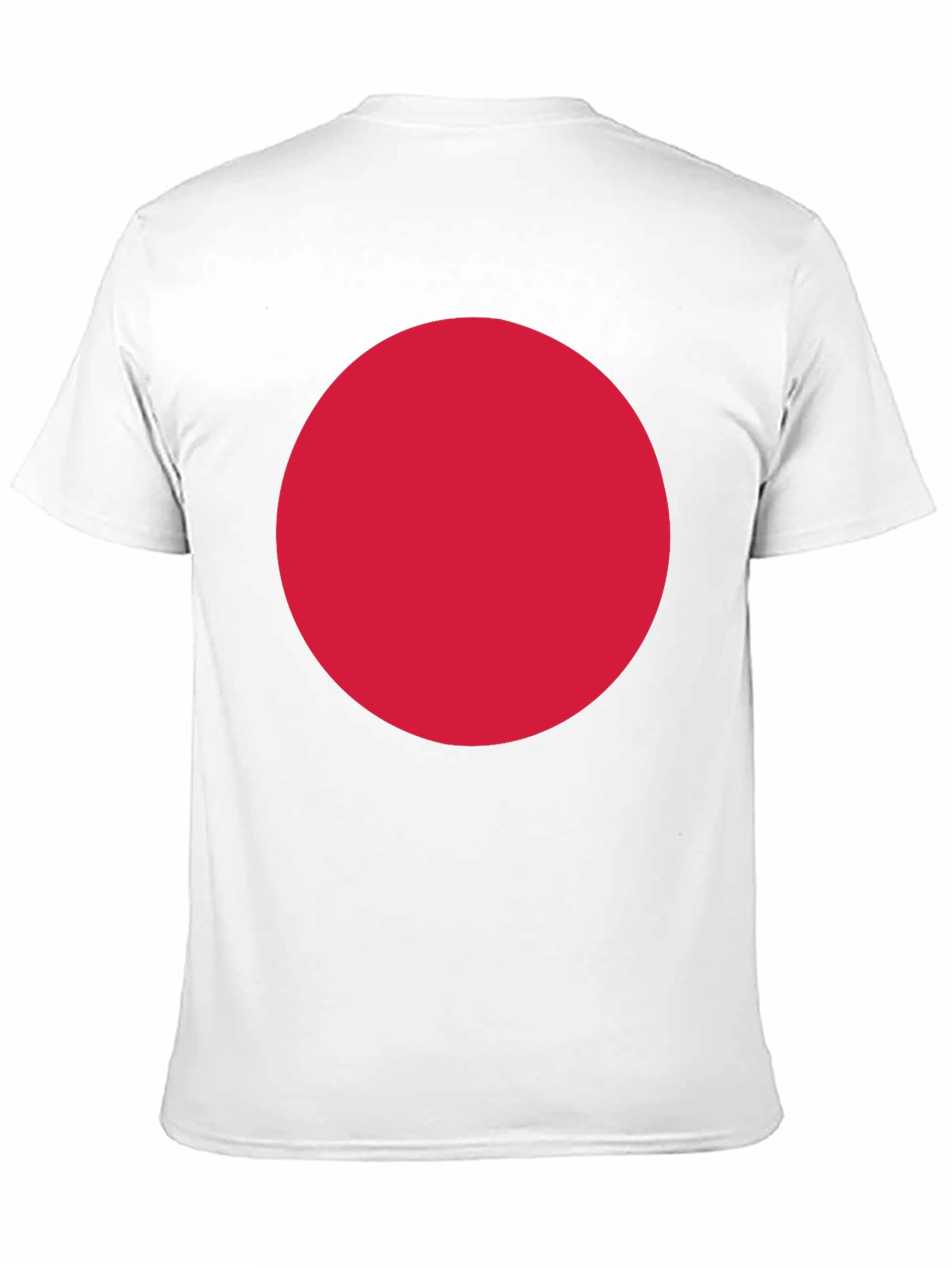 Bold Red Circle Graphic Black T-Shirt