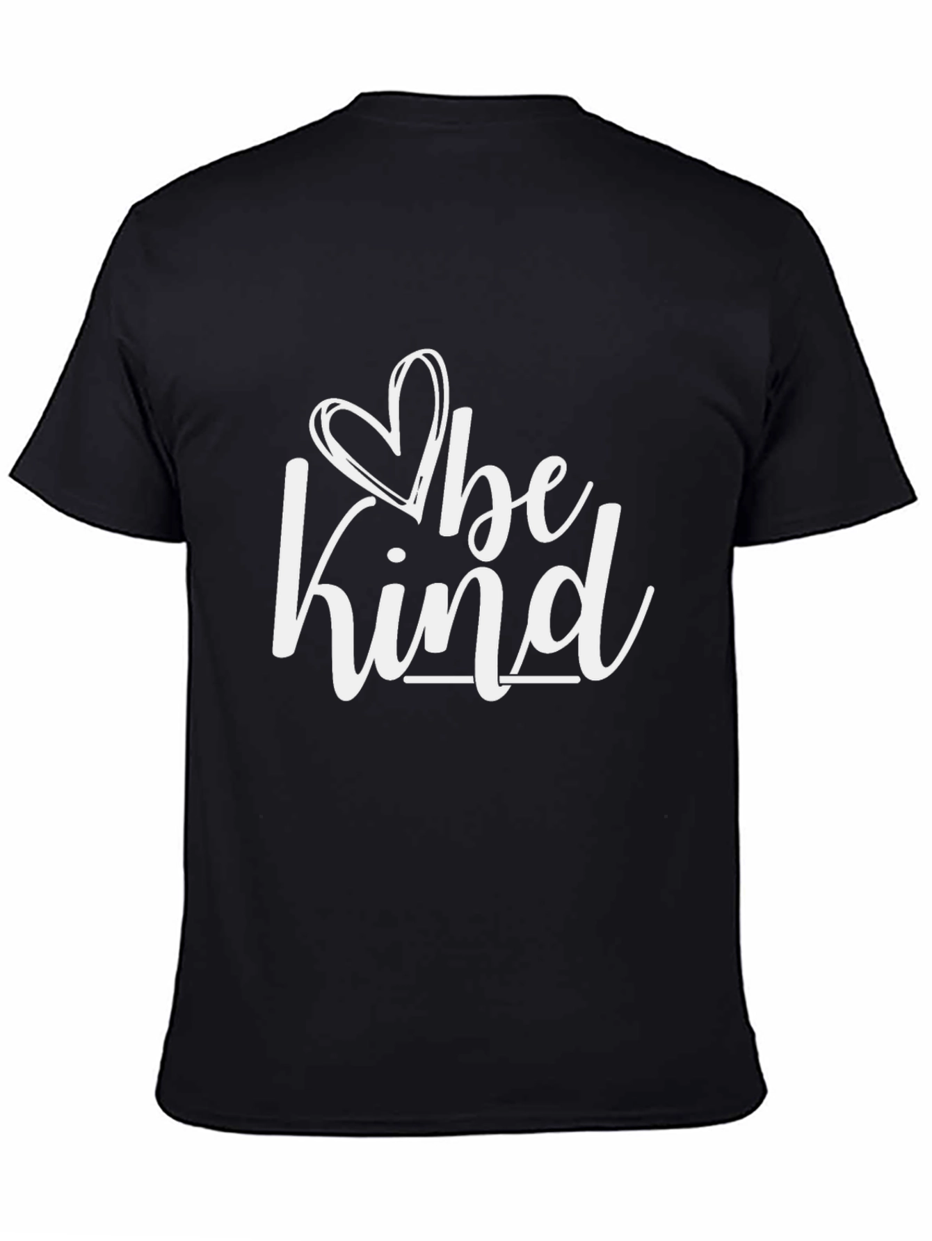 Be Kind Heart Graphic Black Tee