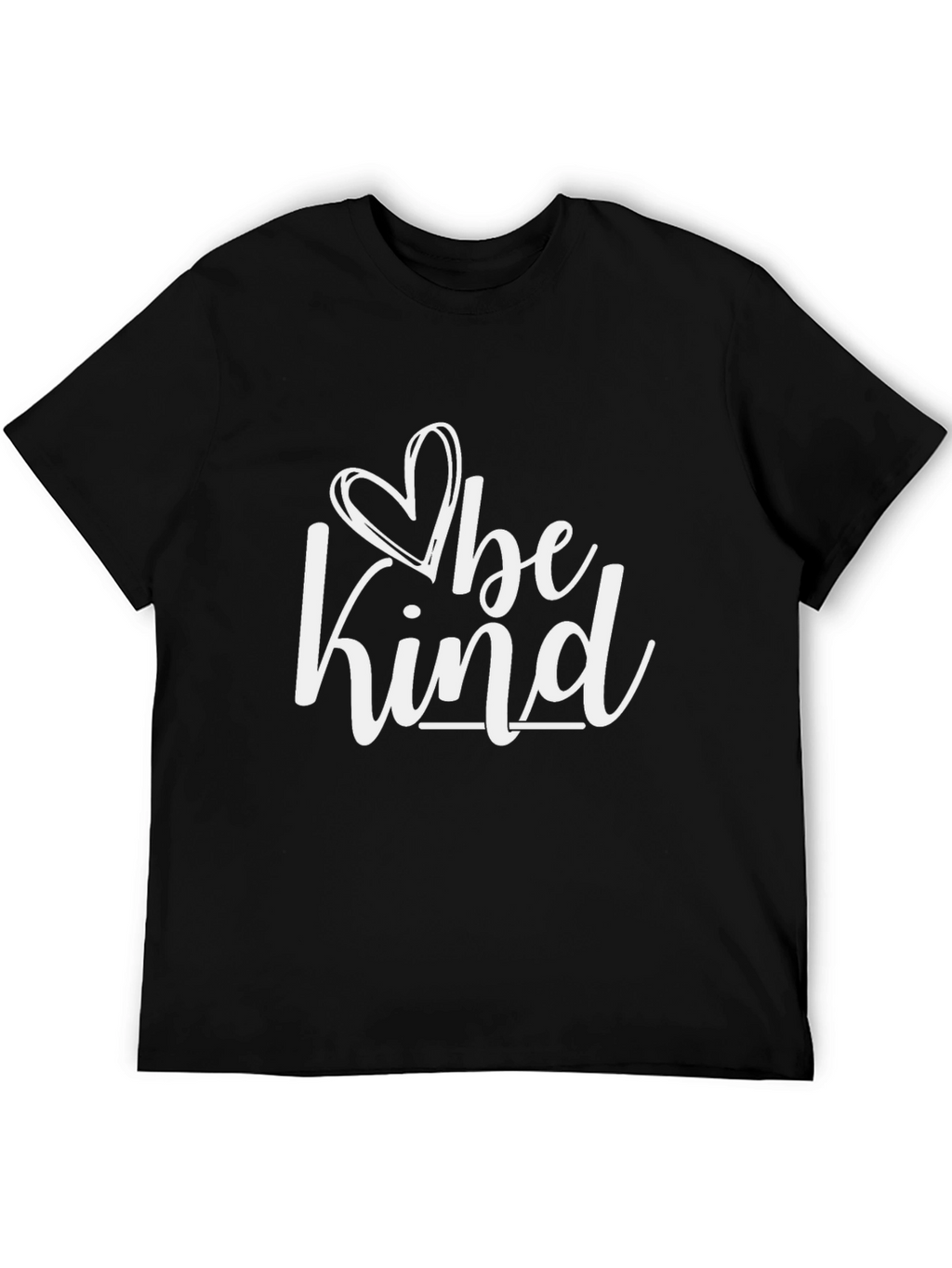 Be Kind Heart Graphic Black Tee