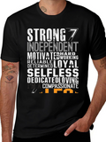 Strong Man Black Graphic T-Shirt