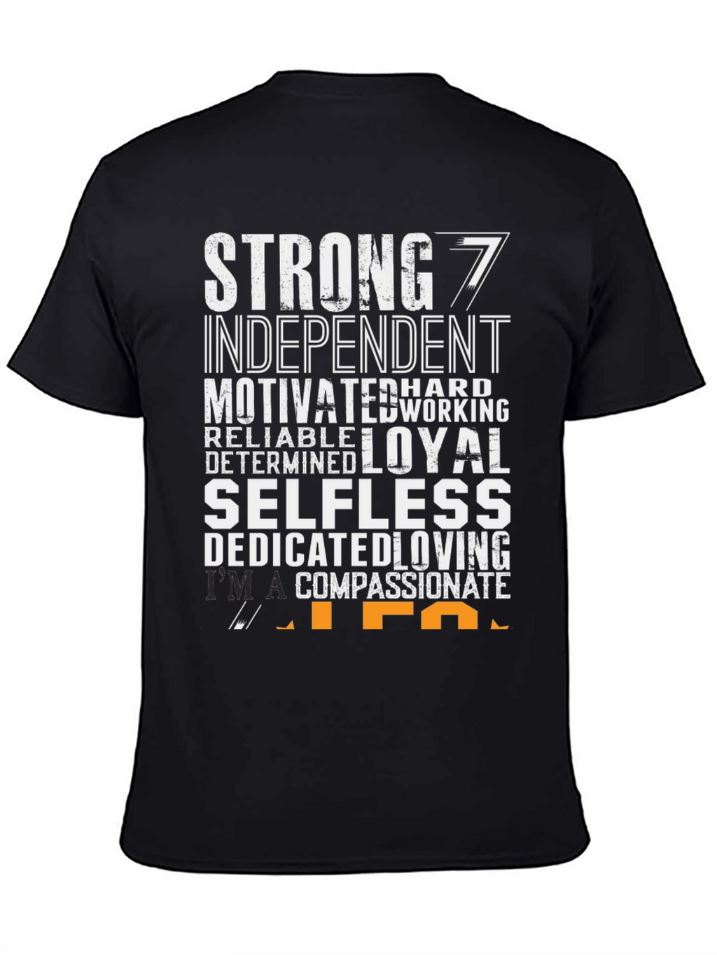 Strong Man Black Graphic T-Shirt