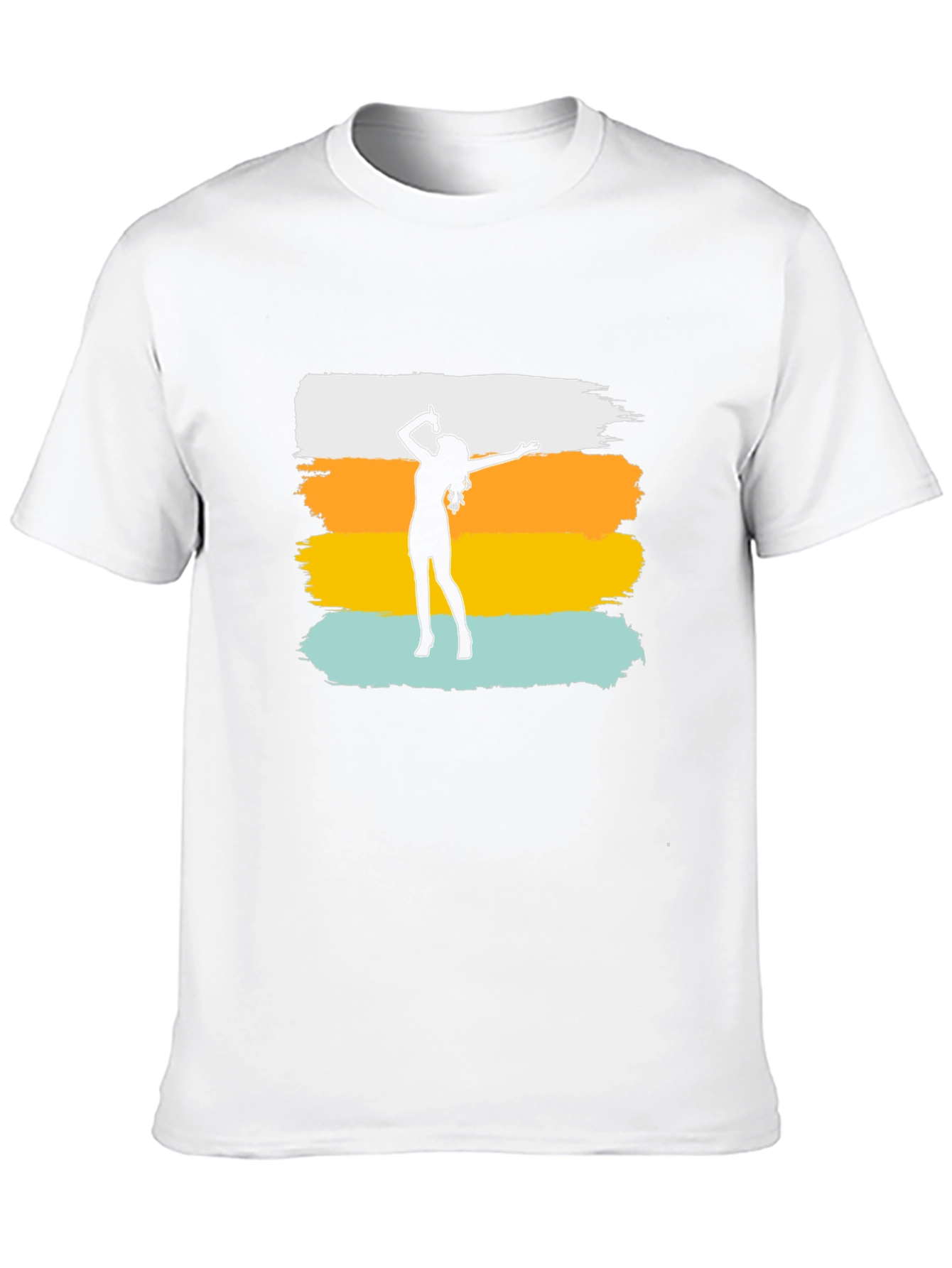 Retro Singer Graphic Tee - Black Cotton Blend