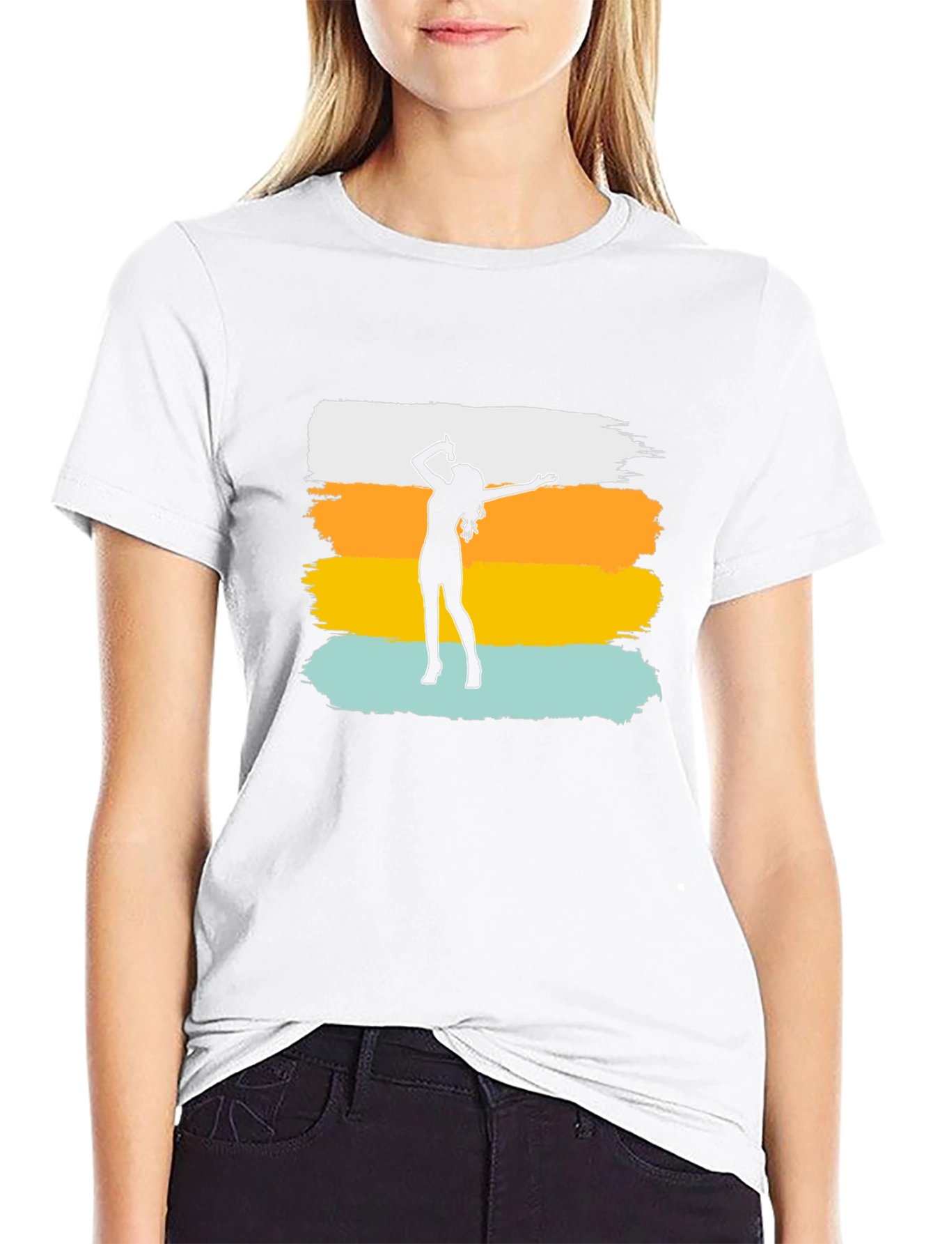 Retro Singer Graphic Tee - Black Cotton Blend