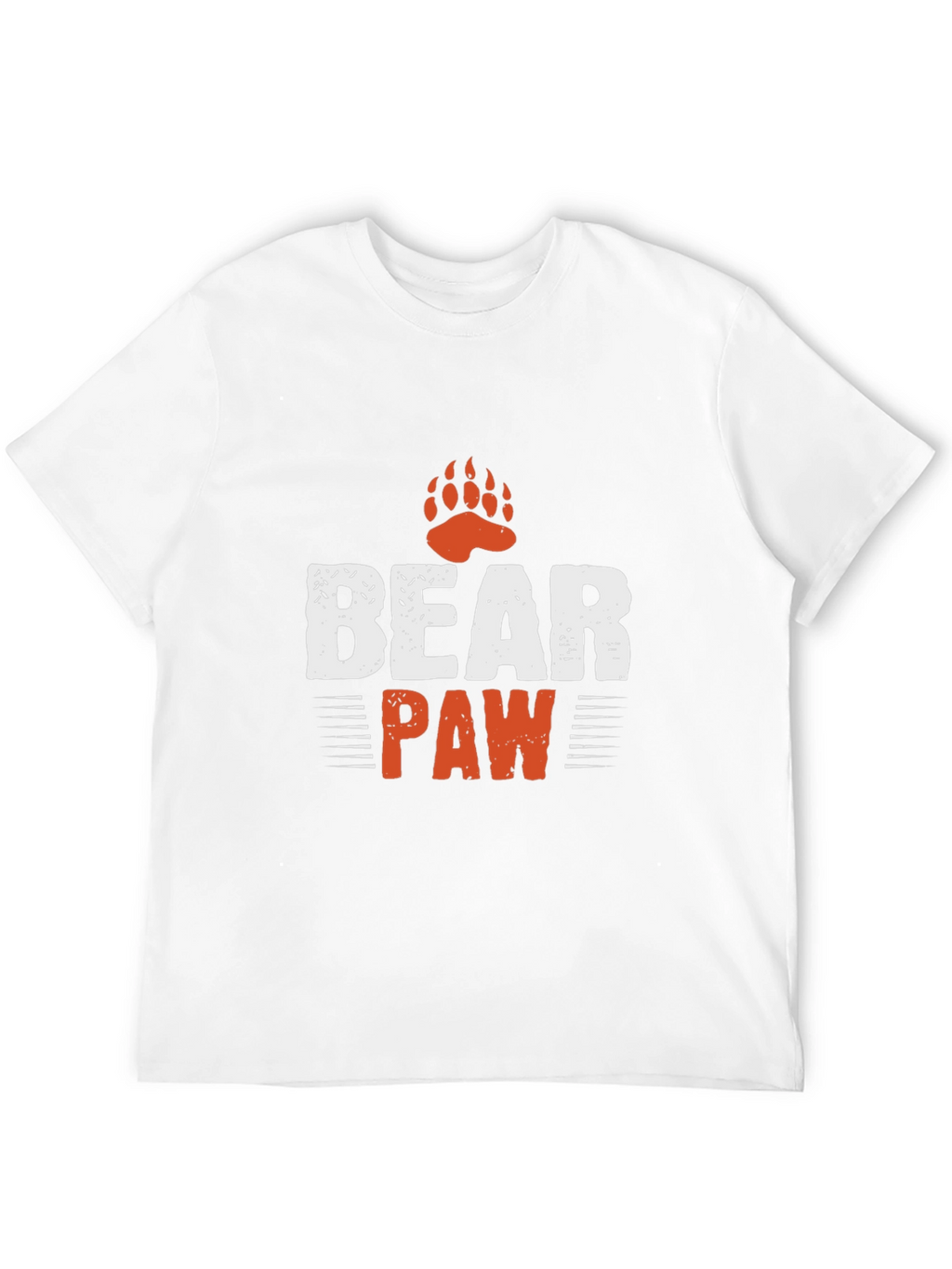 Mens Bear Paw Graphic T-Shirt - Black