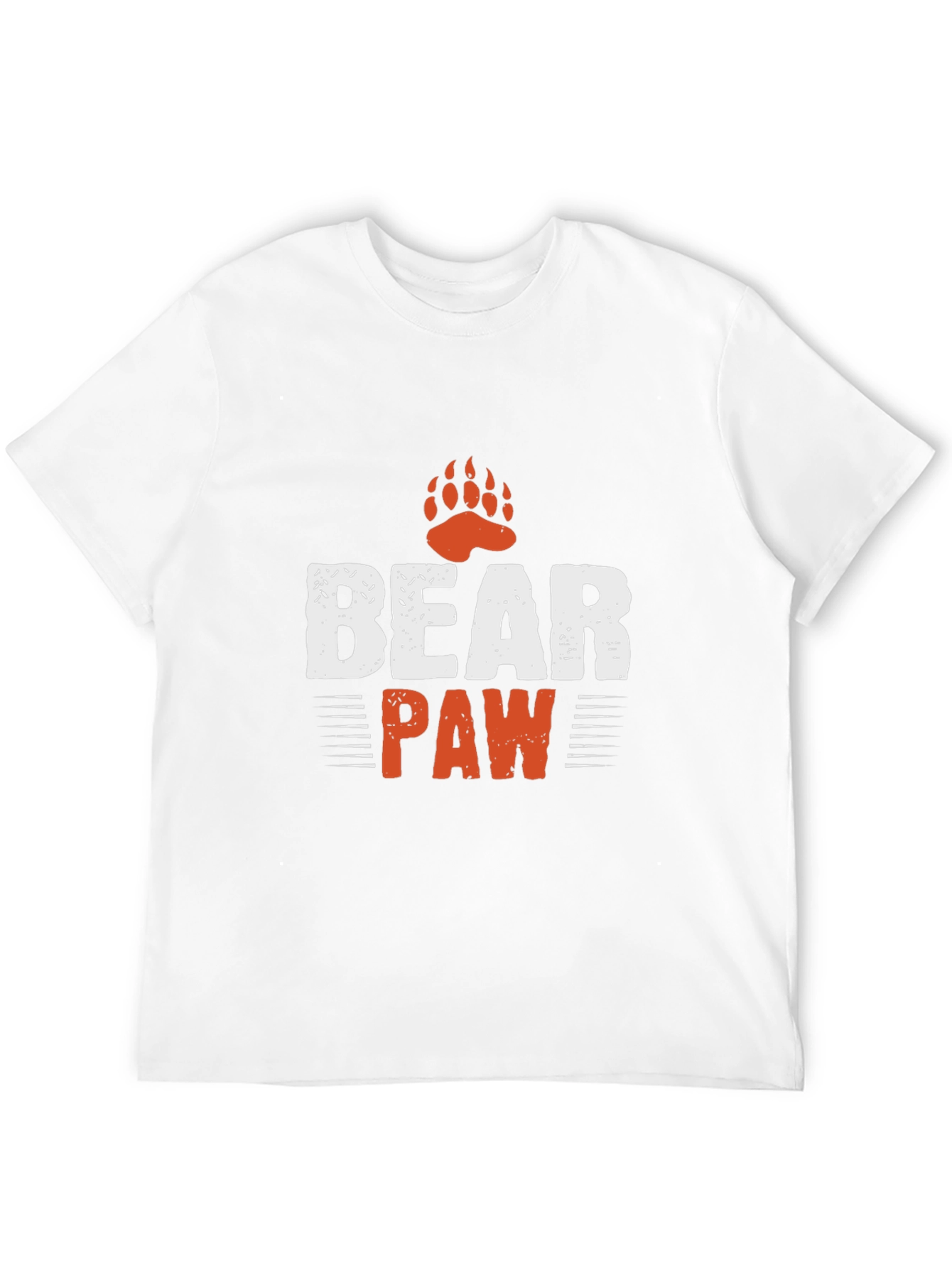 Mens Bear Paw Graphic T-Shirt - Black
