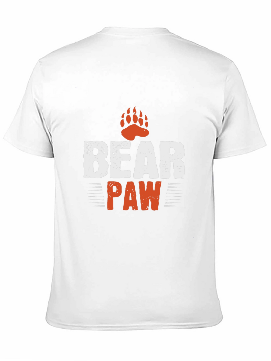 Mens Bear Paw Graphic T-Shirt - Black