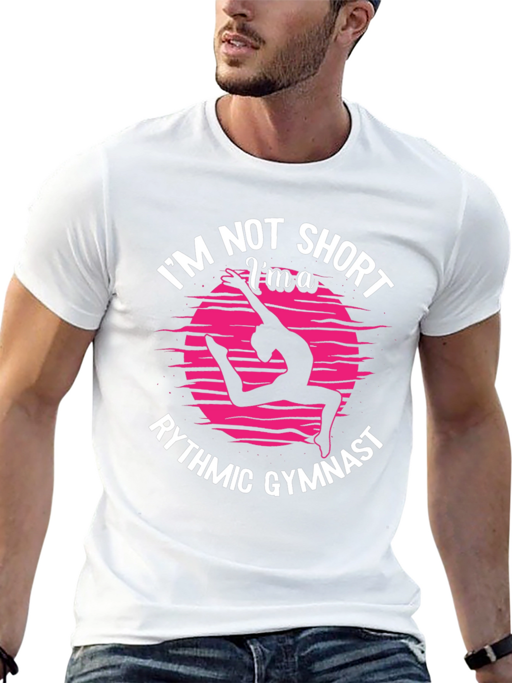 Rhythmic Gymnast Tee - Im Not Short Graphic
