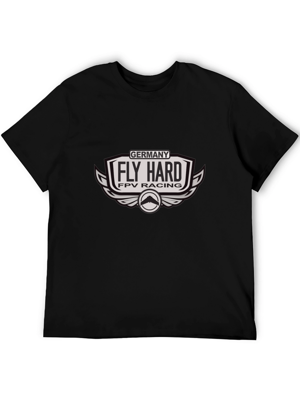 Fly Hard FPV Racing Germany Black T-Shirt