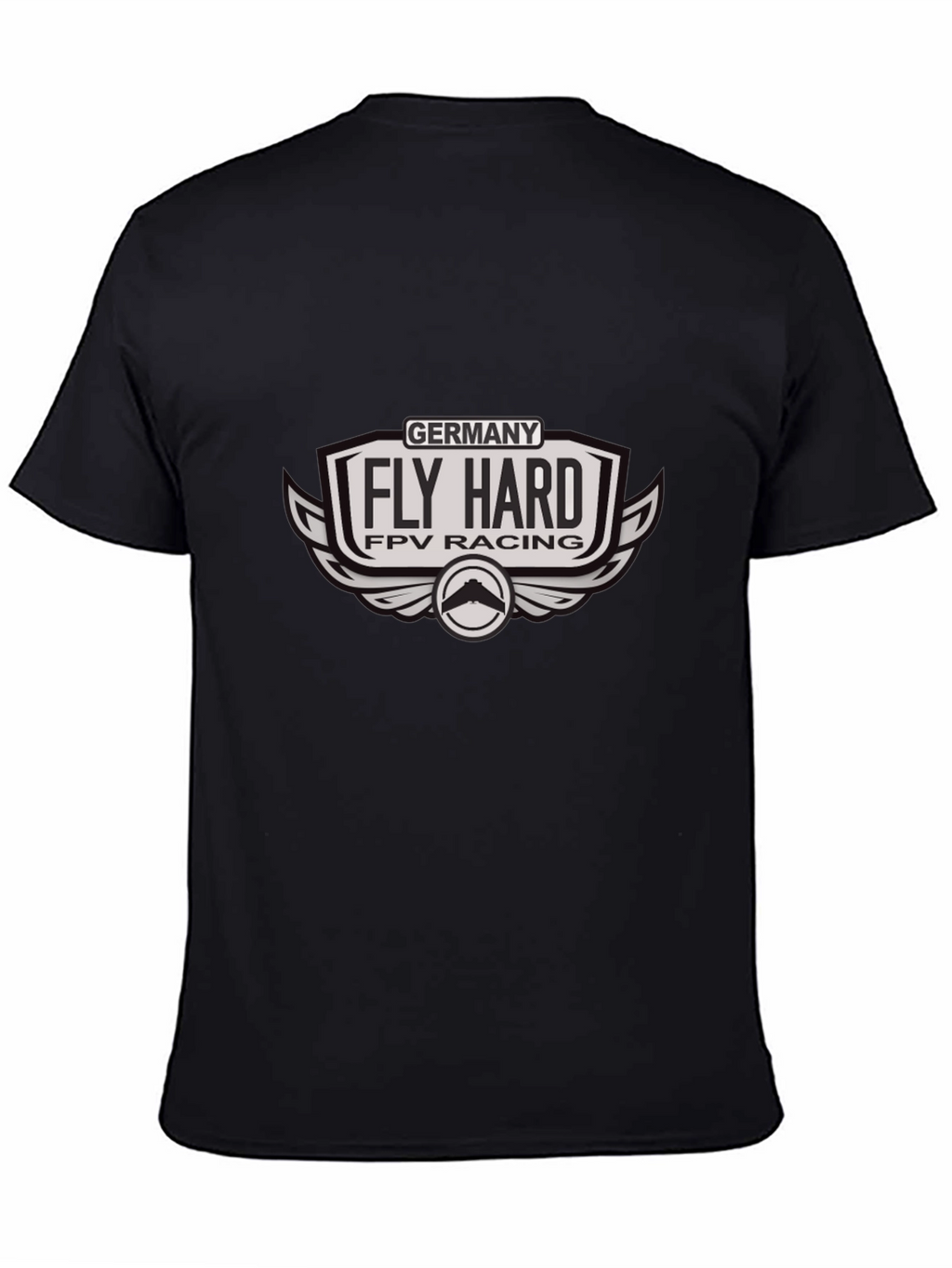 Fly Hard FPV Racing Germany Black T-Shirt