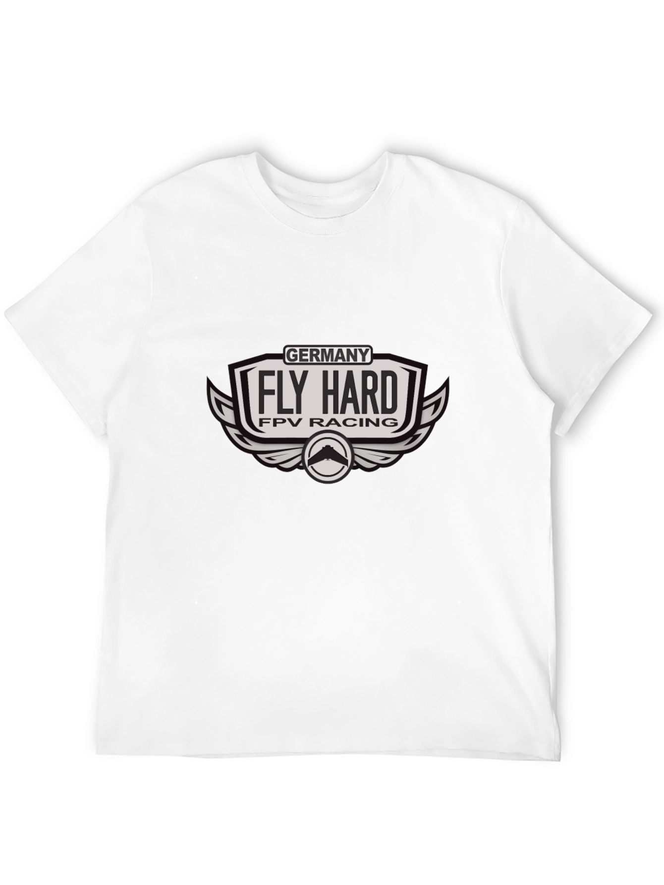 Fly Hard FPV Racing Germany Black T-Shirt
