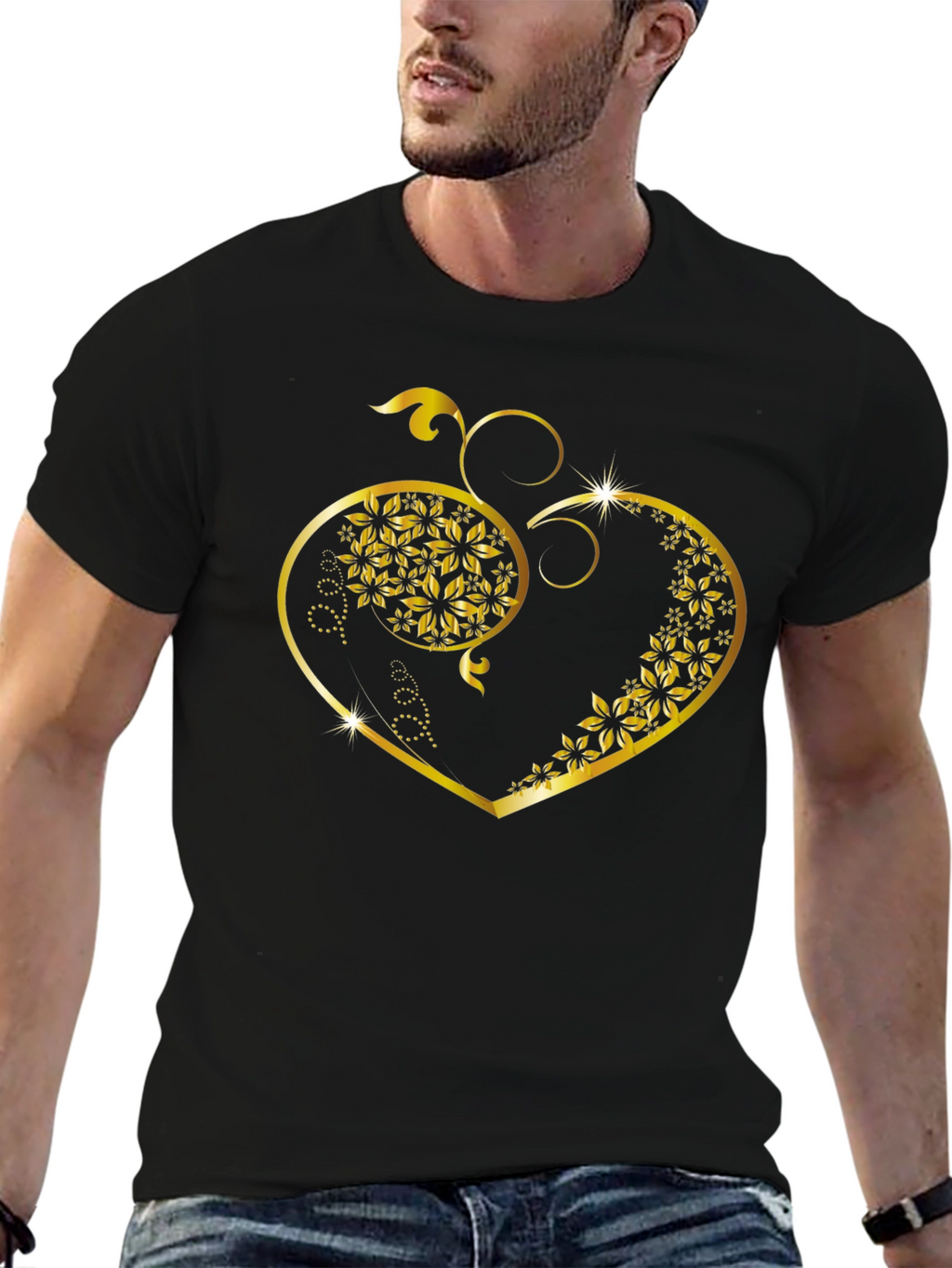 Floral Heart Graphic Tee