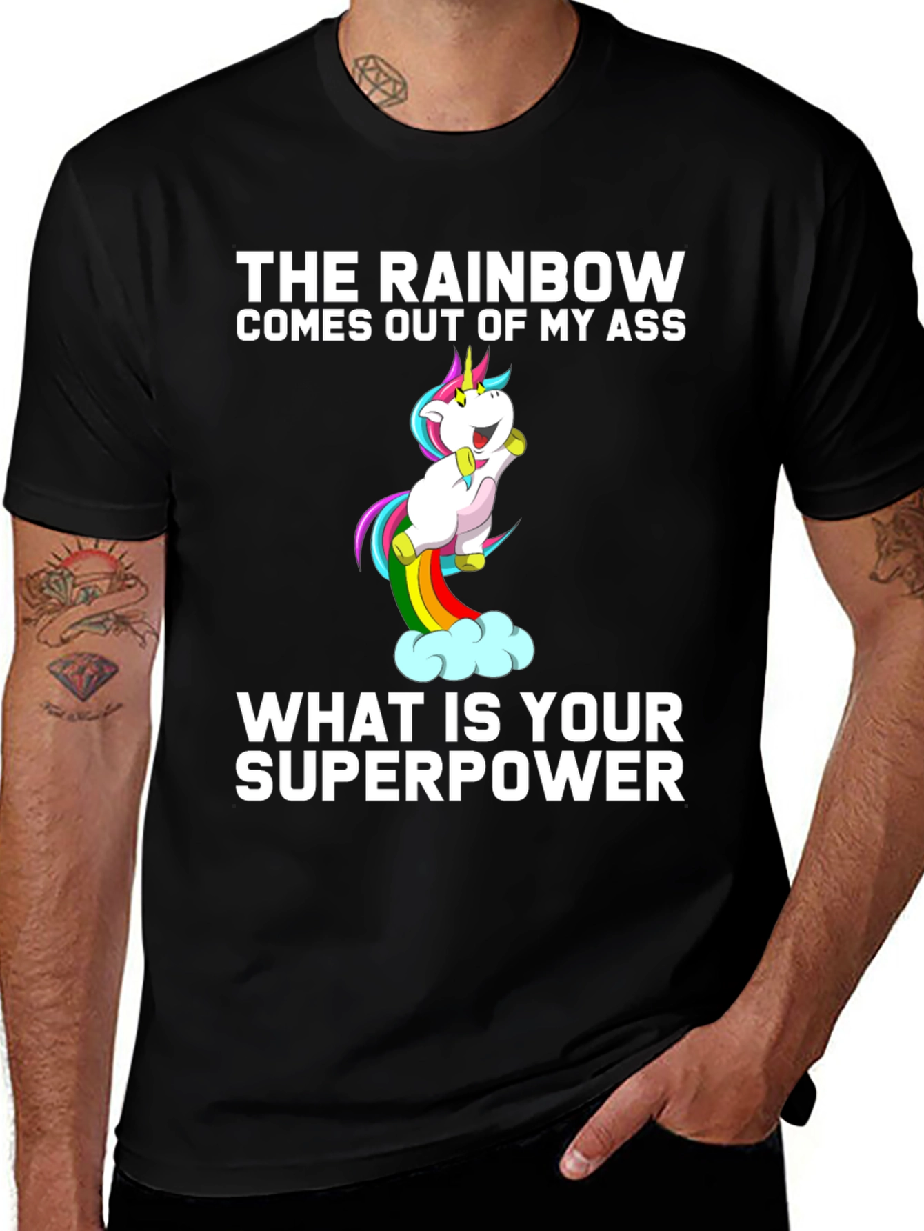 Rainbow Unicorn T-Shirt - Whats Your Superpower?