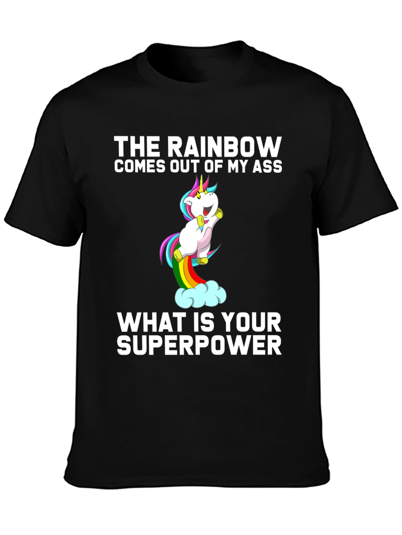 Rainbow Unicorn T-Shirt - Whats Your Superpower?