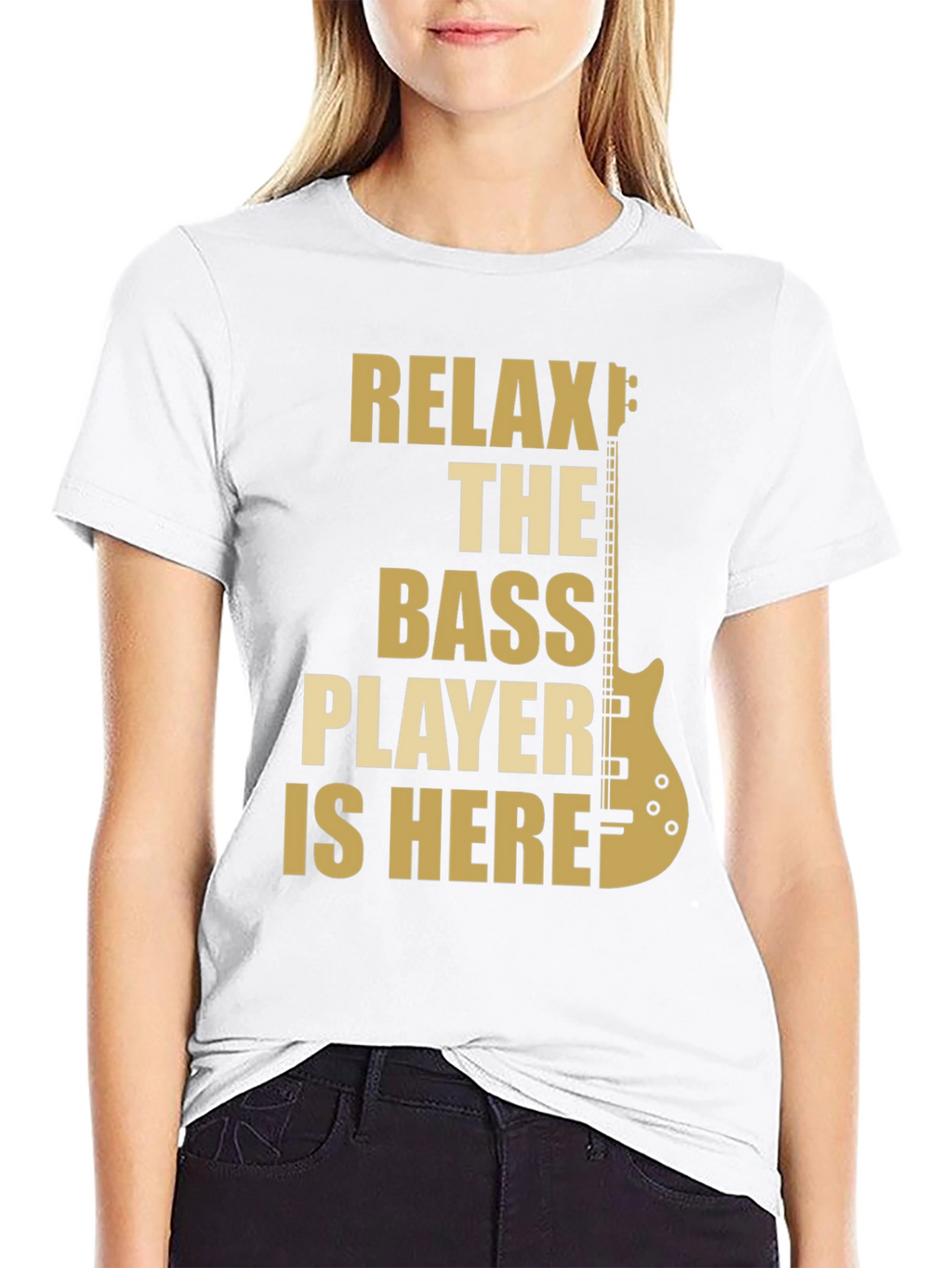 Relax The Bass Player Is Here - Graphic T-Shirt