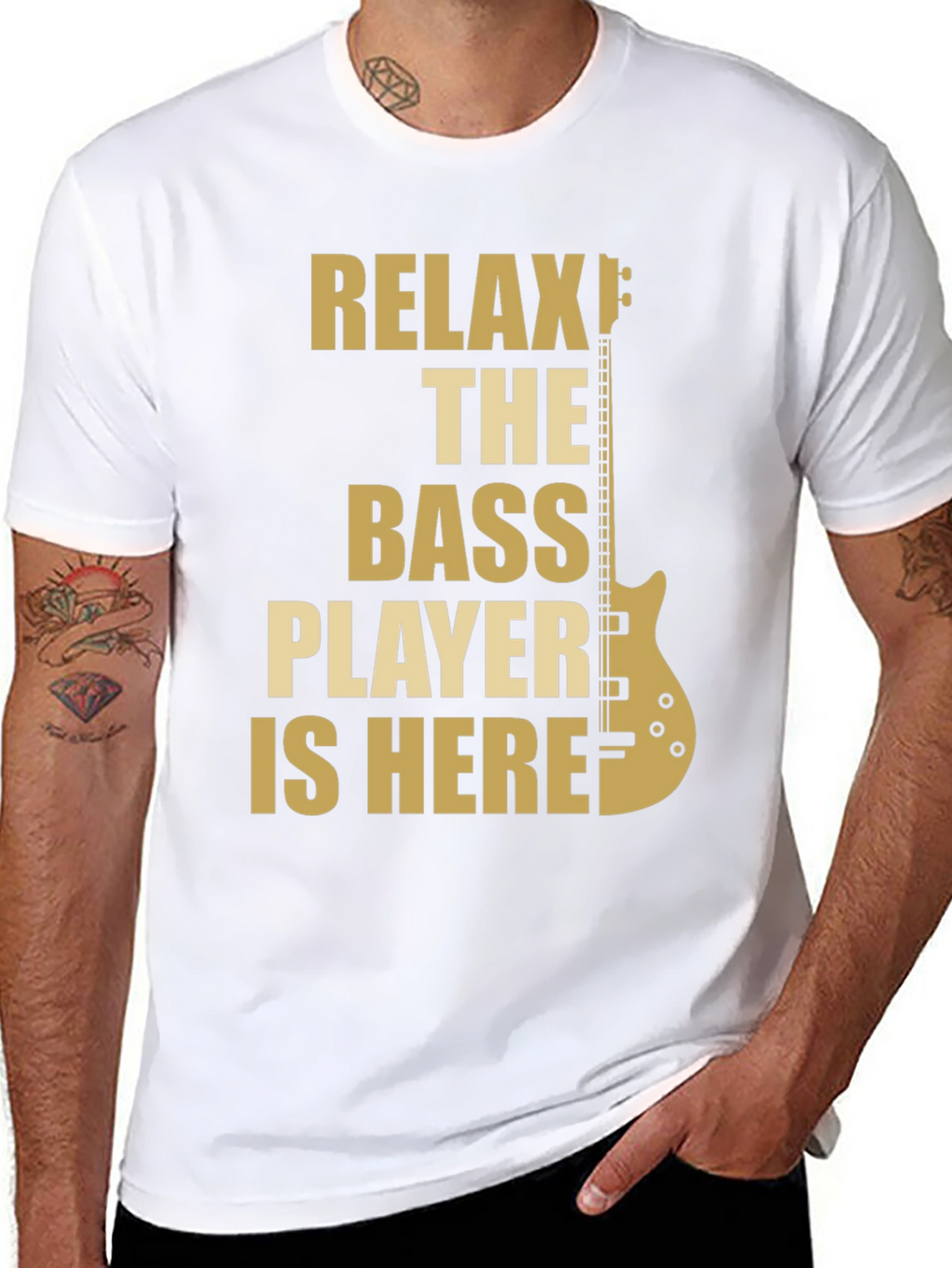 Relax The Bass Player Is Here - Graphic T-Shirt