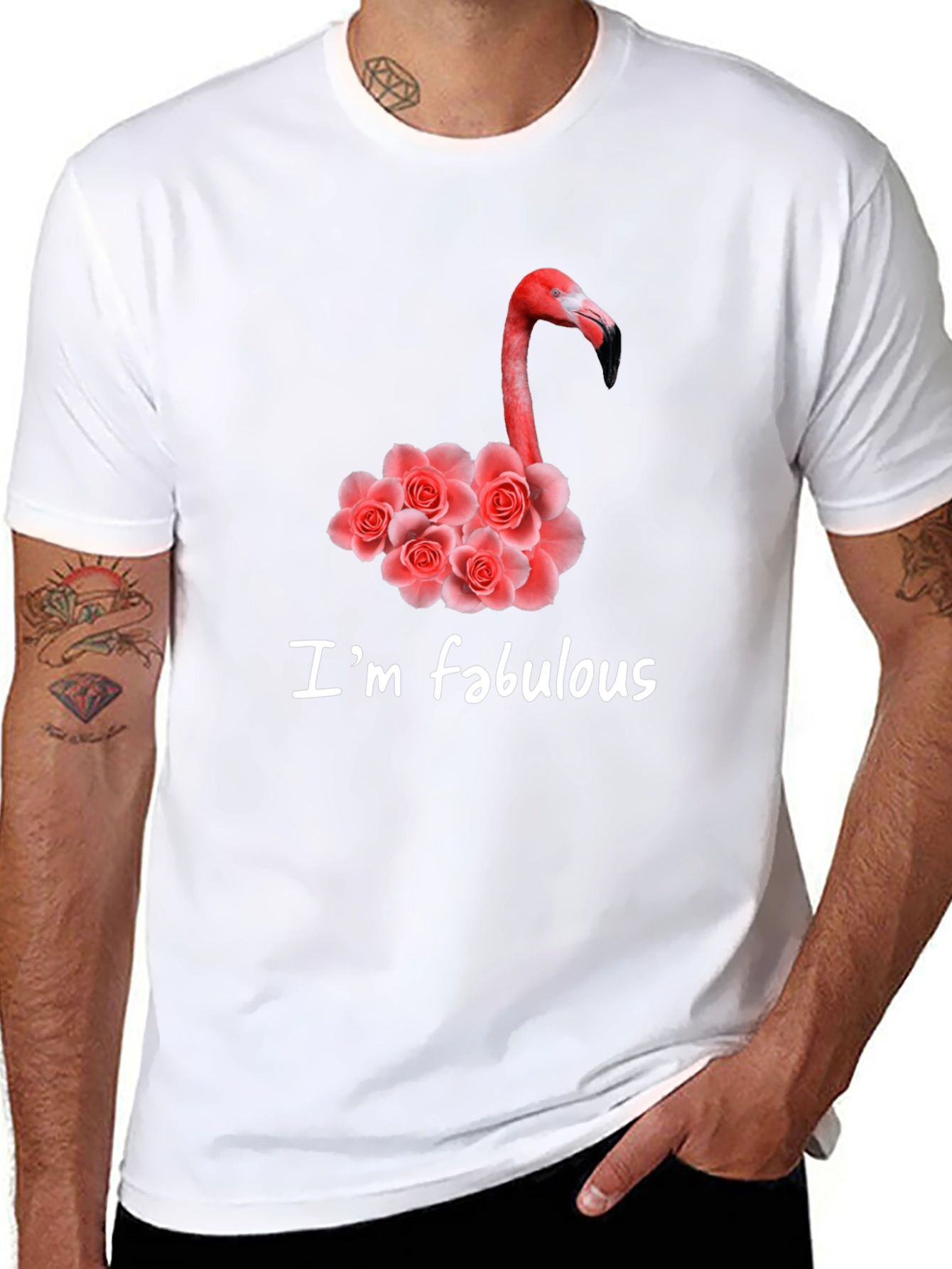 Fabulous Flamingo Rose T-Shirt