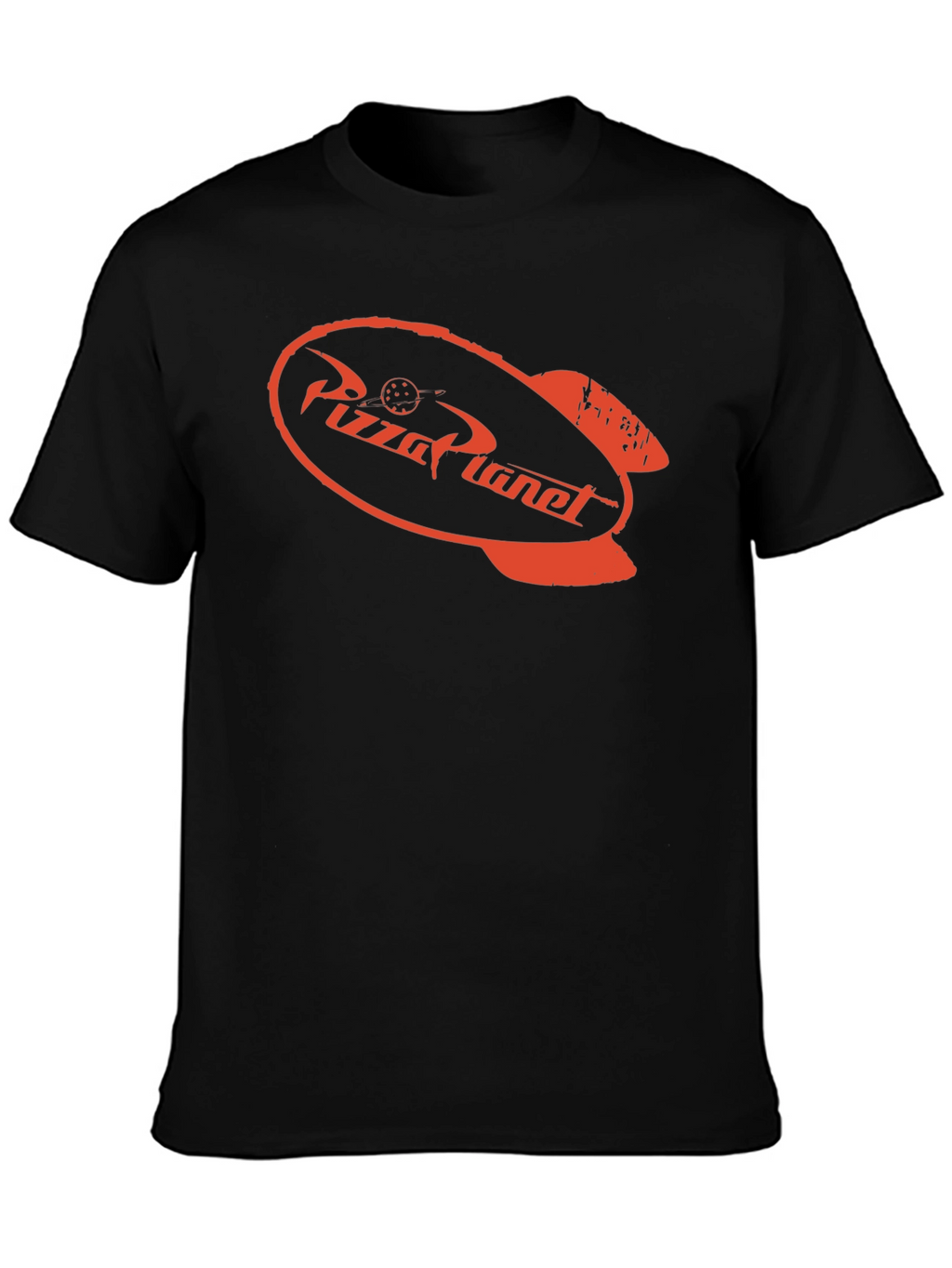 Pizza Planet T-Shirt - Black Crew Neck Tee