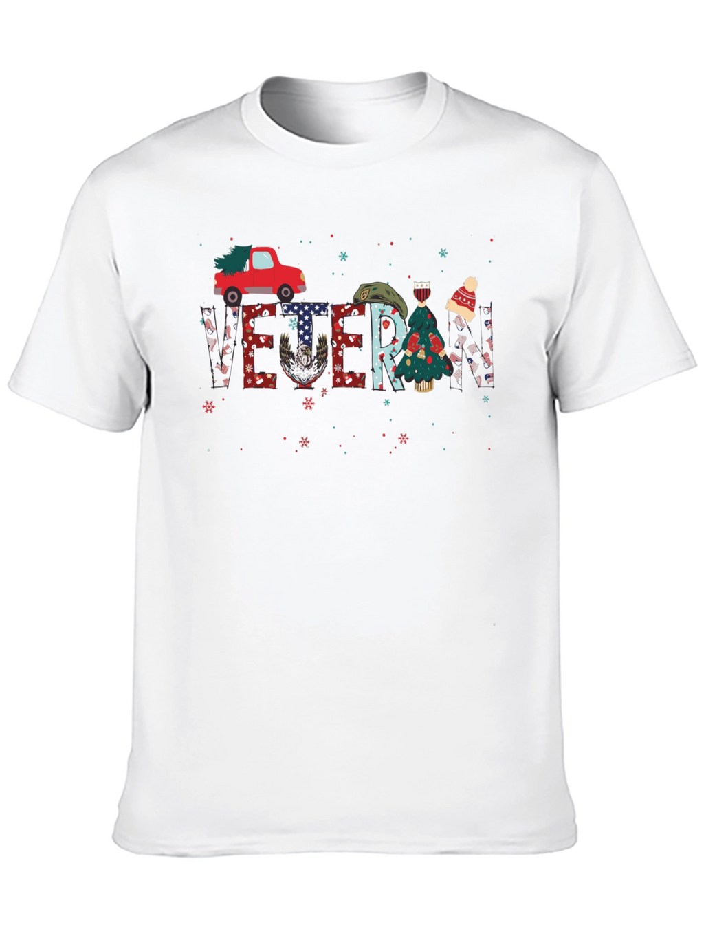 Veteran Christmas Truck Graphic Tee