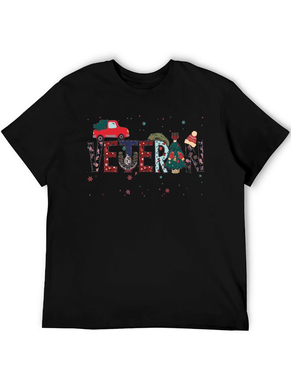Veteran Christmas Truck Graphic Tee