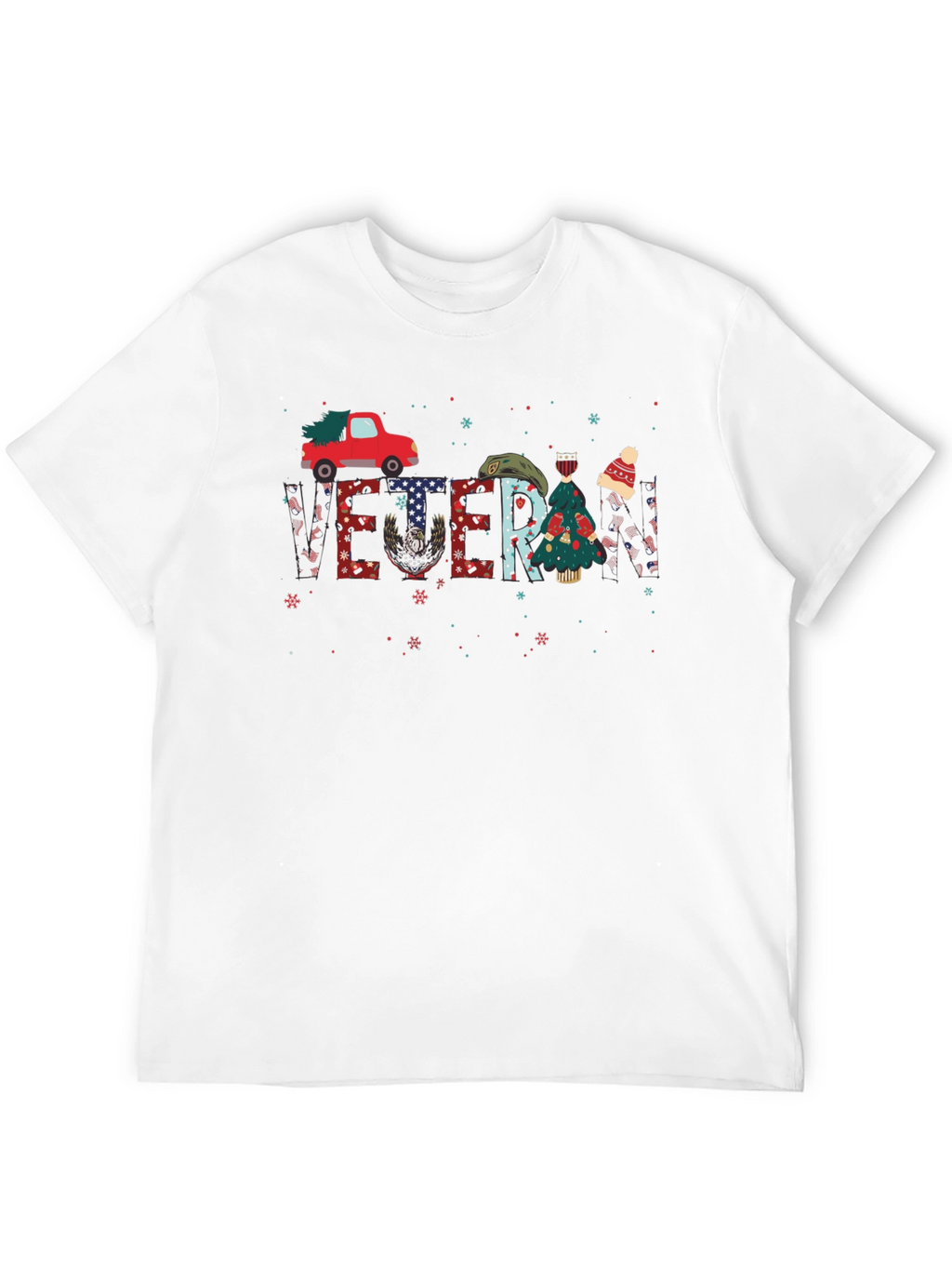 Veteran Christmas Truck Graphic Tee