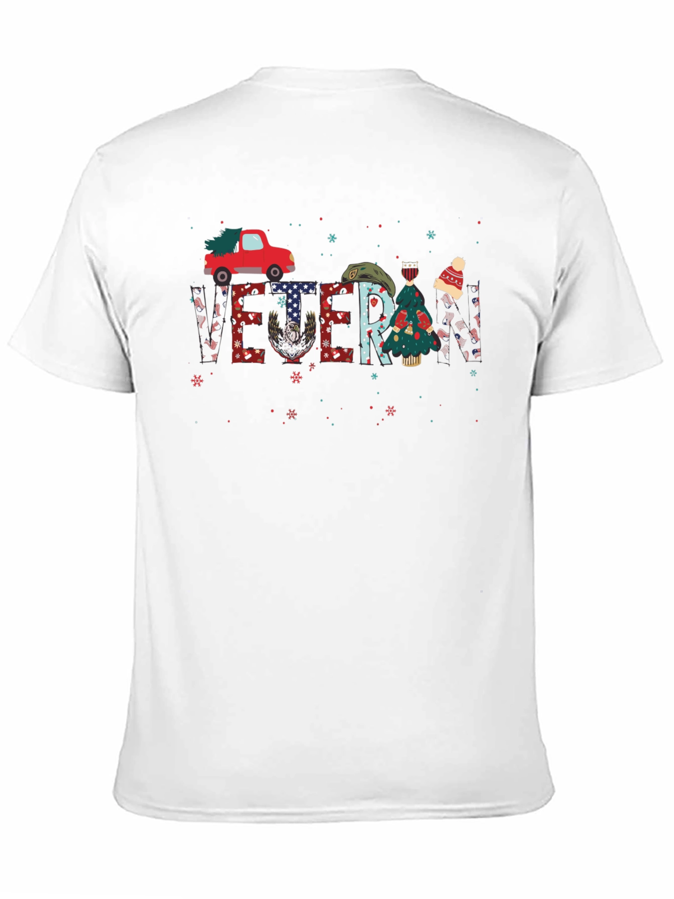 Veteran Christmas Truck Graphic Tee