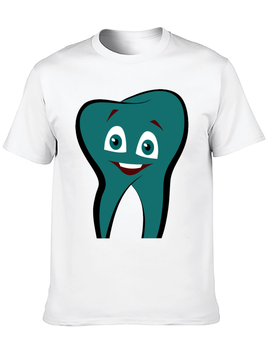 Funny Tooth Graphic Tee - Black Cotton Comfort