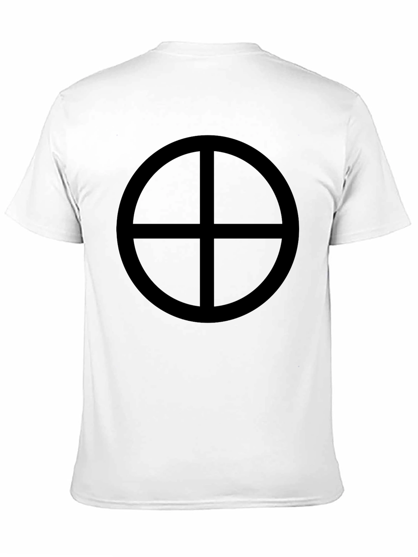 Black Circle Cross Graphic Tee - Stylish Casual Wear