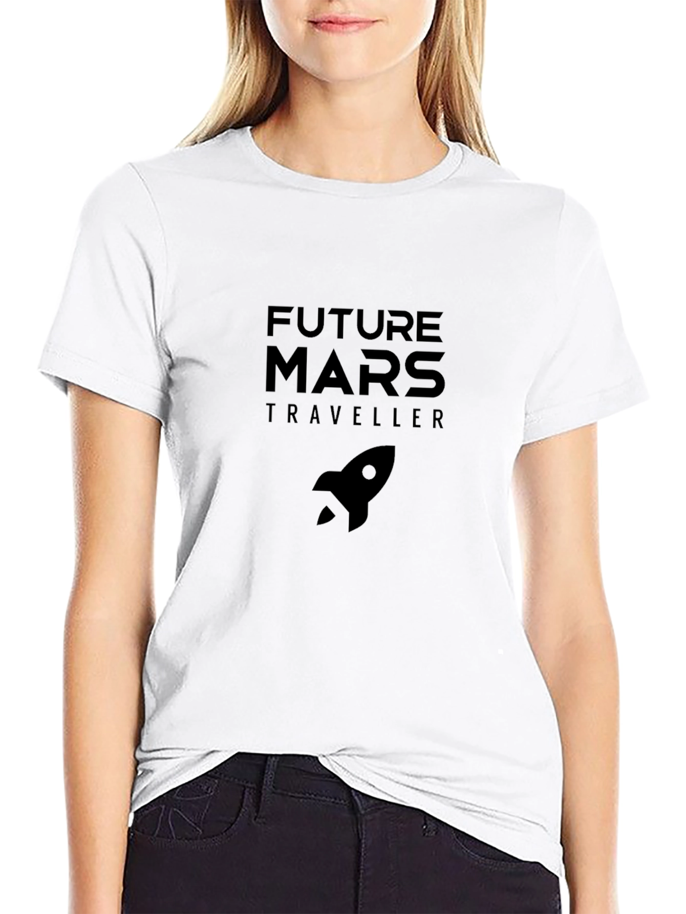 Future Mars Traveller Black T-Shirt
