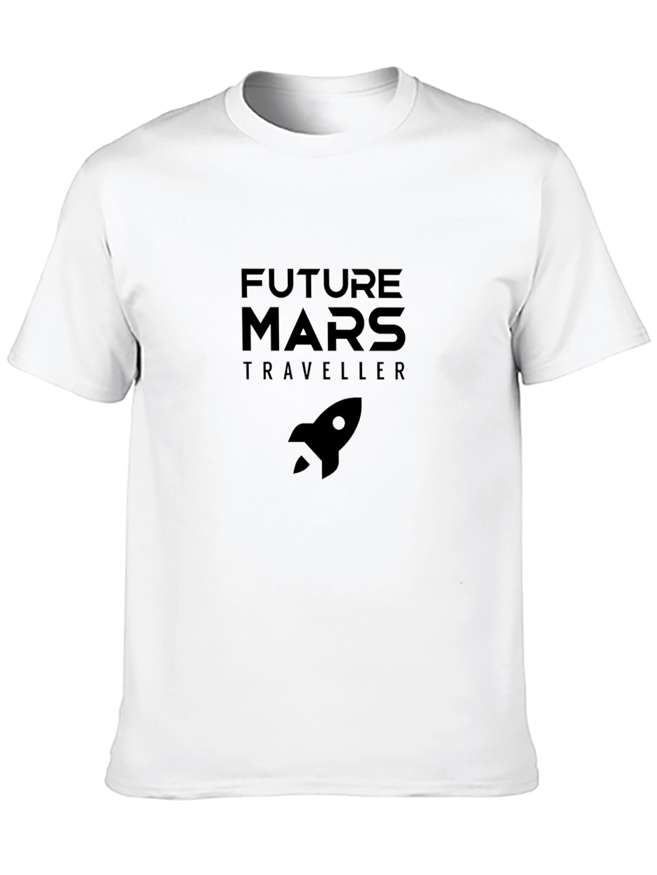 Future Mars Traveller Black T-Shirt