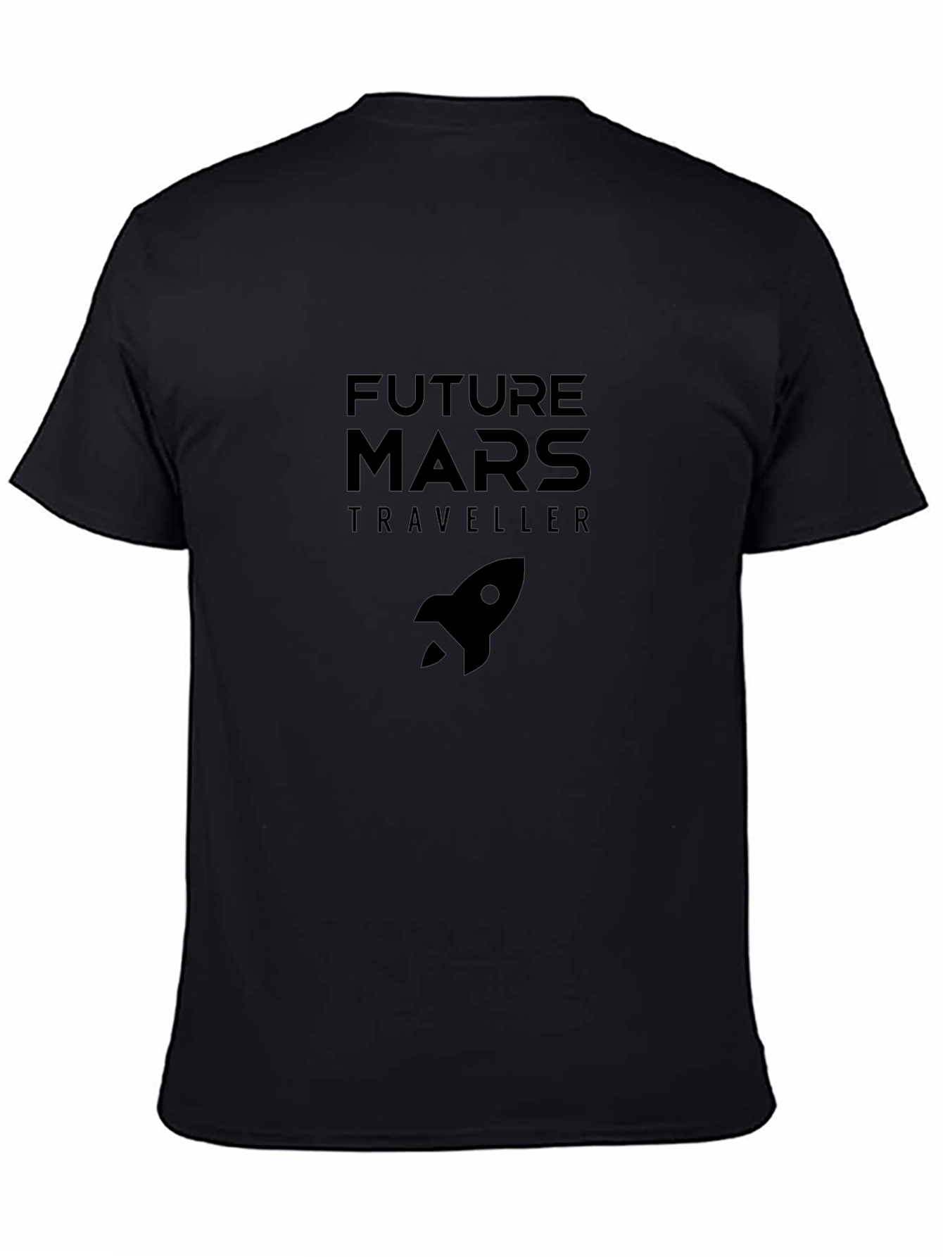 Future Mars Traveller Black T-Shirt