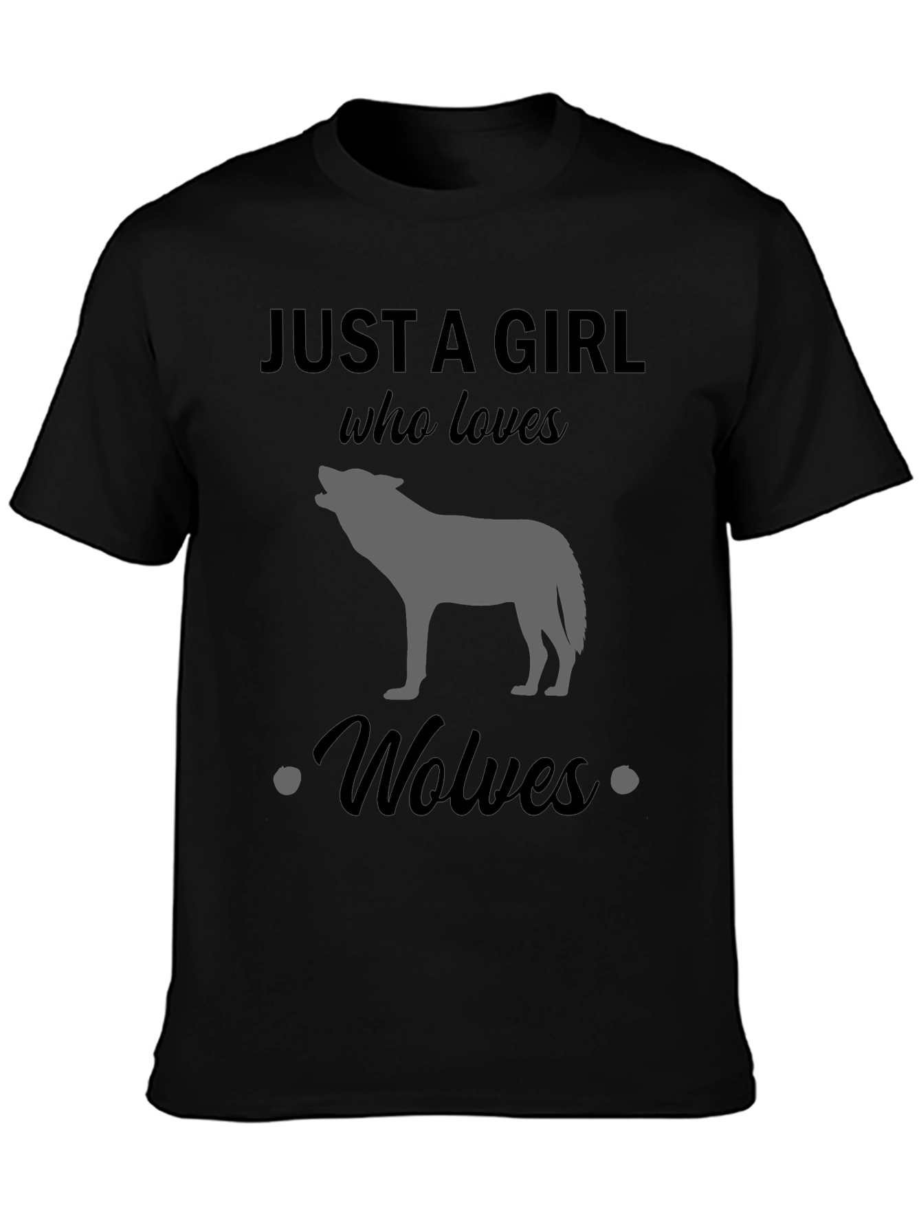 Just a Girl Who Loves Wolves T-Shirt