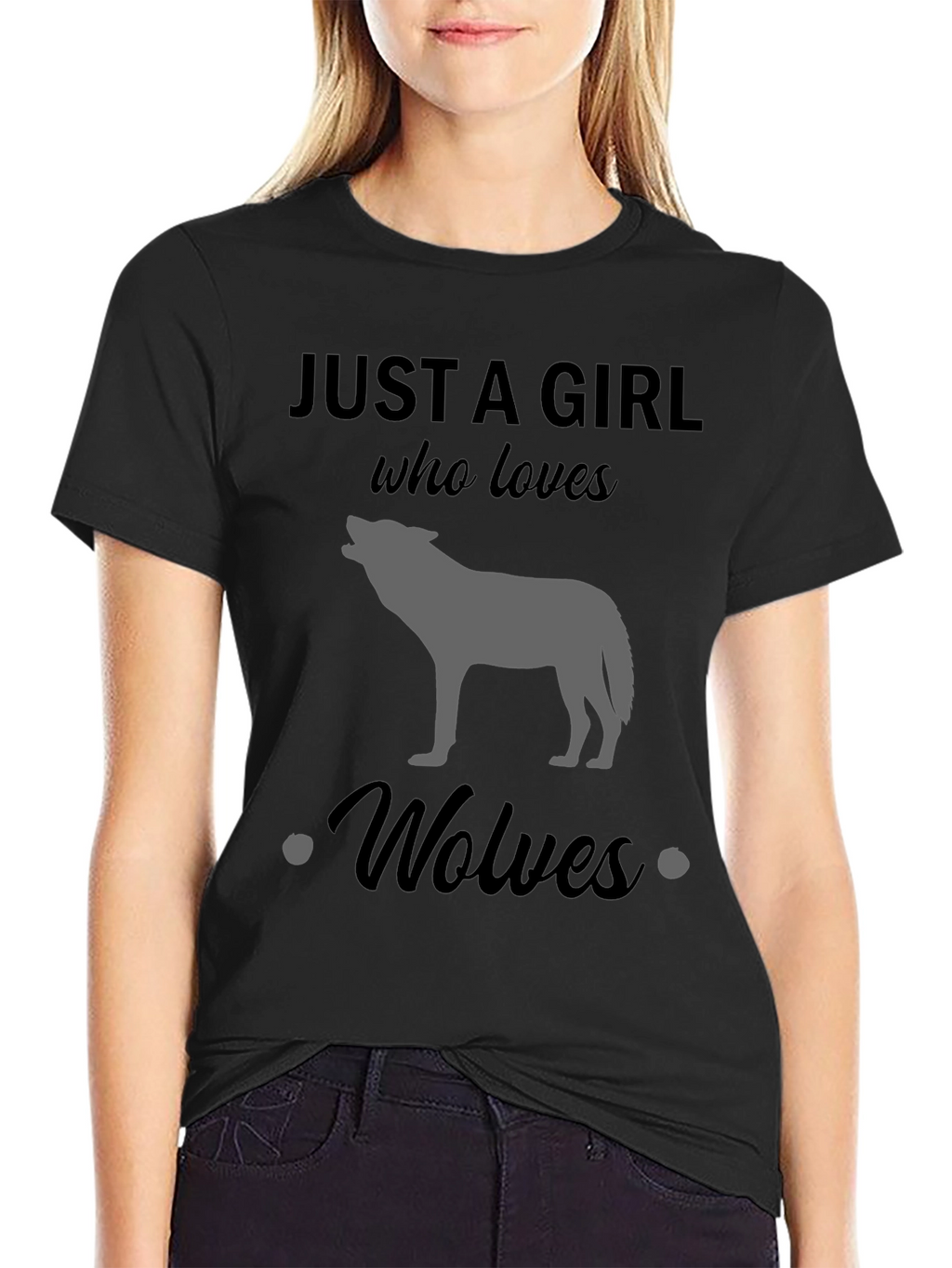 Just a Girl Who Loves Wolves T-Shirt