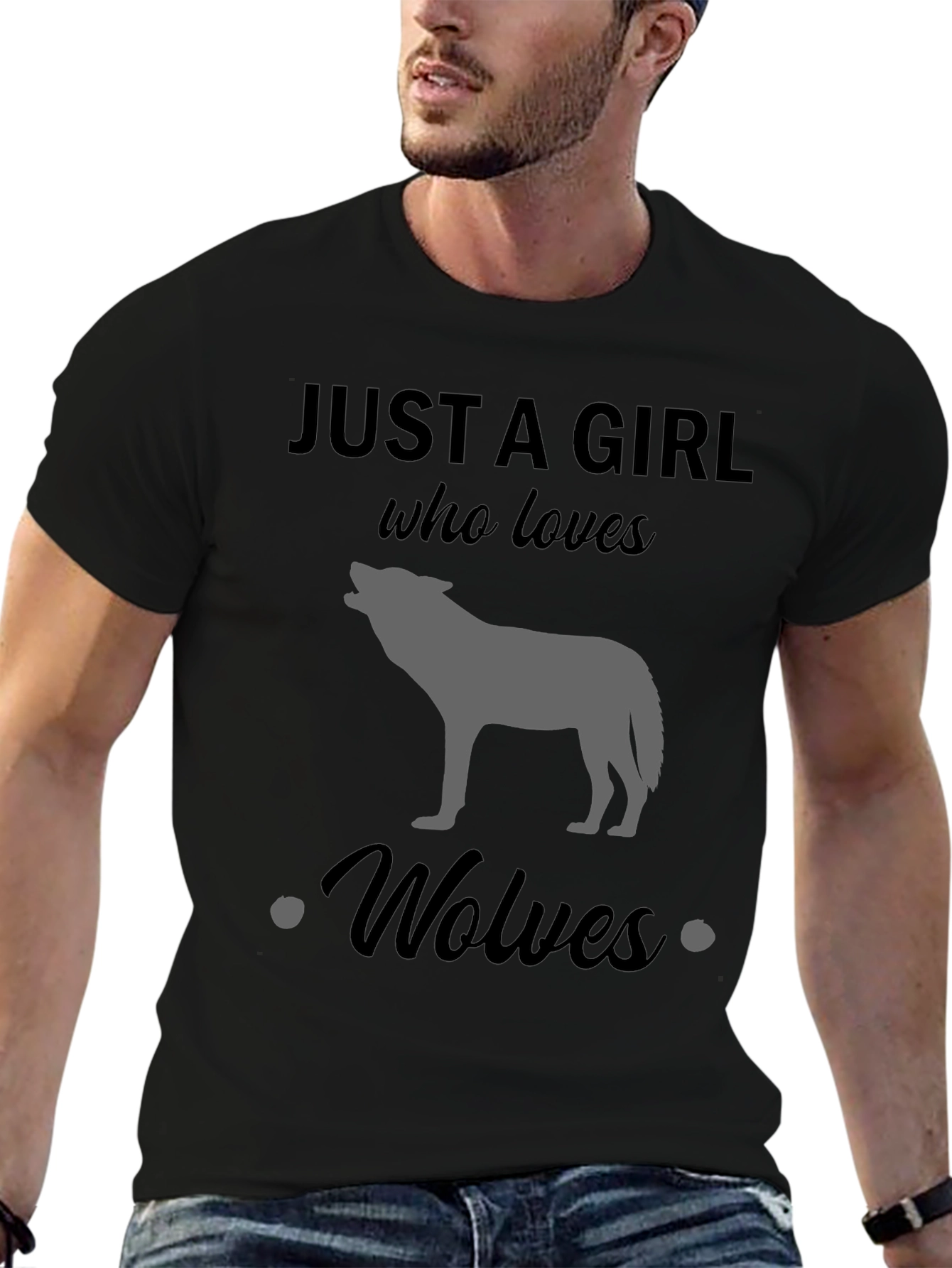 Just a Girl Who Loves Wolves T-Shirt