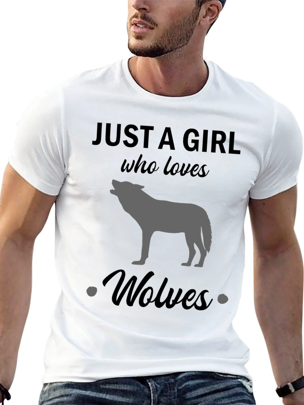 Just a Girl Who Loves Wolves T-Shirt