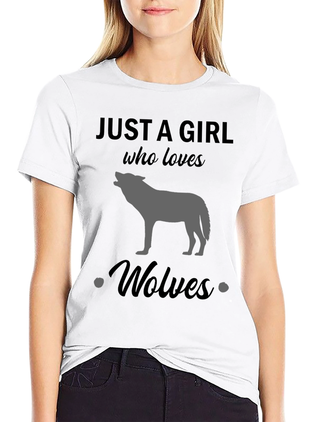 Just a Girl Who Loves Wolves T-Shirt