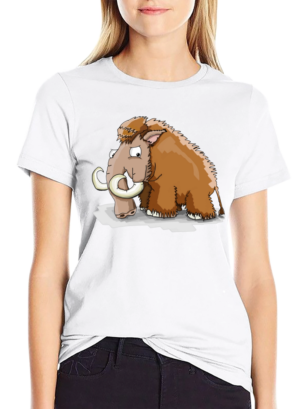 Mammoth Cartoon Graphic T-Shirt